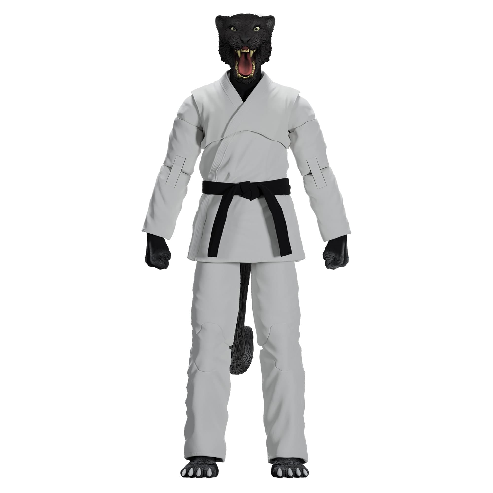 Zoo Jitsu Fighters 6 Inch Action Figure | Paulo the Panther with White Gi