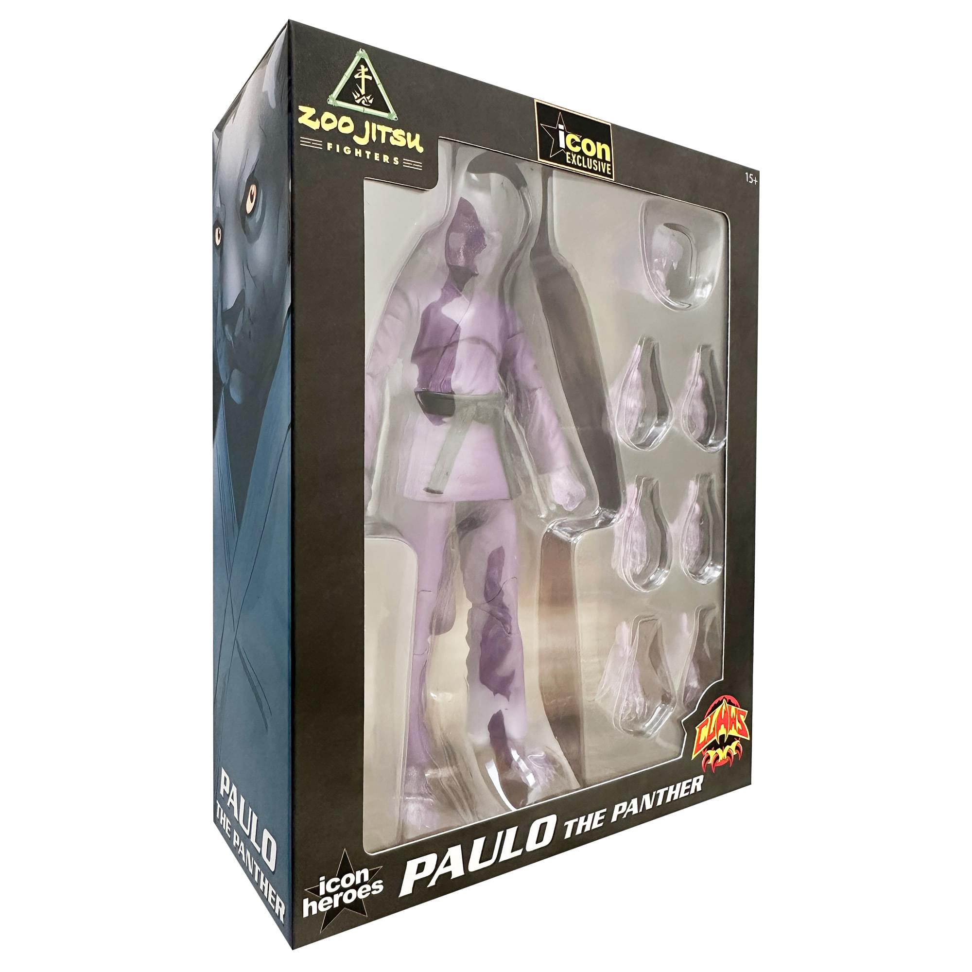 Zoo Jitsu Fighters 6 Inch Action Figure | Paulo the Panther Supercharged