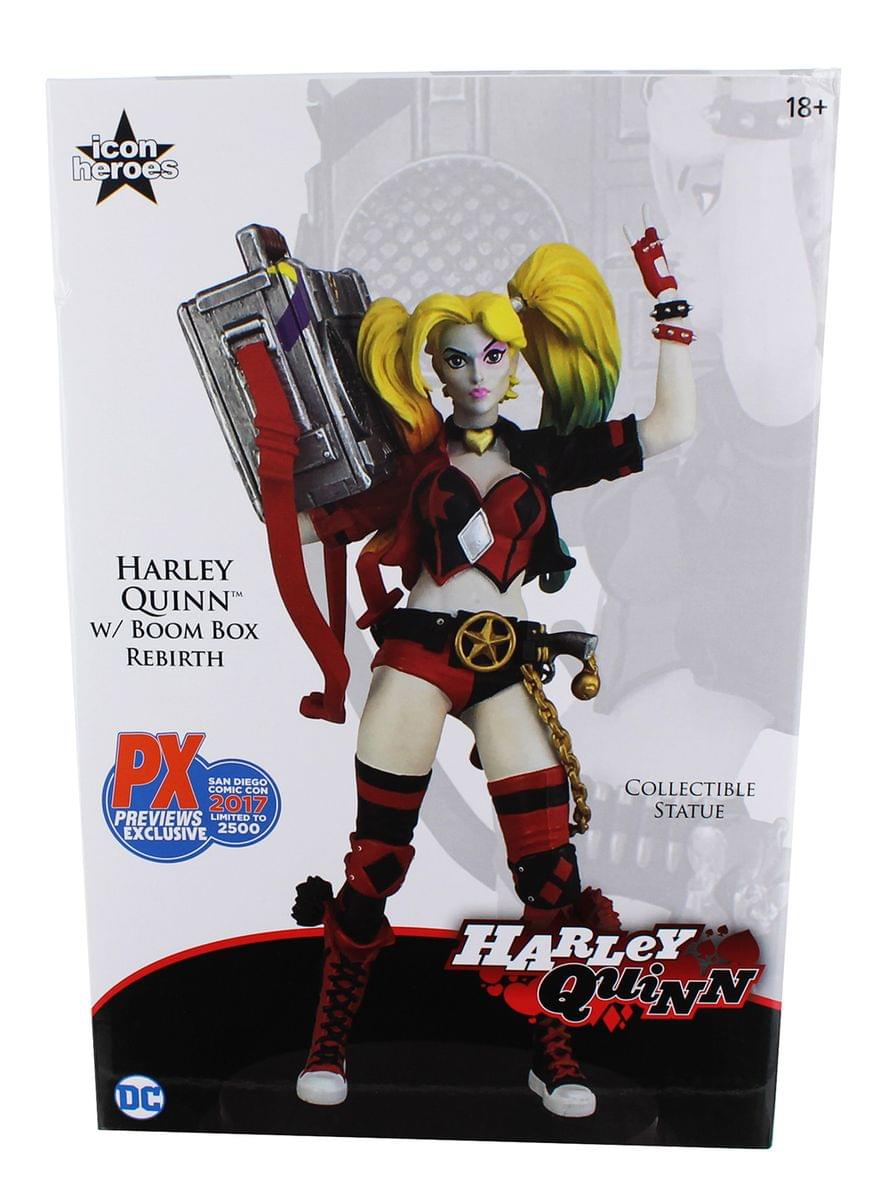 DC Rebirth 8" Harley Quinn w/ Boombox Statue (SDCC 2017 Exclusive)