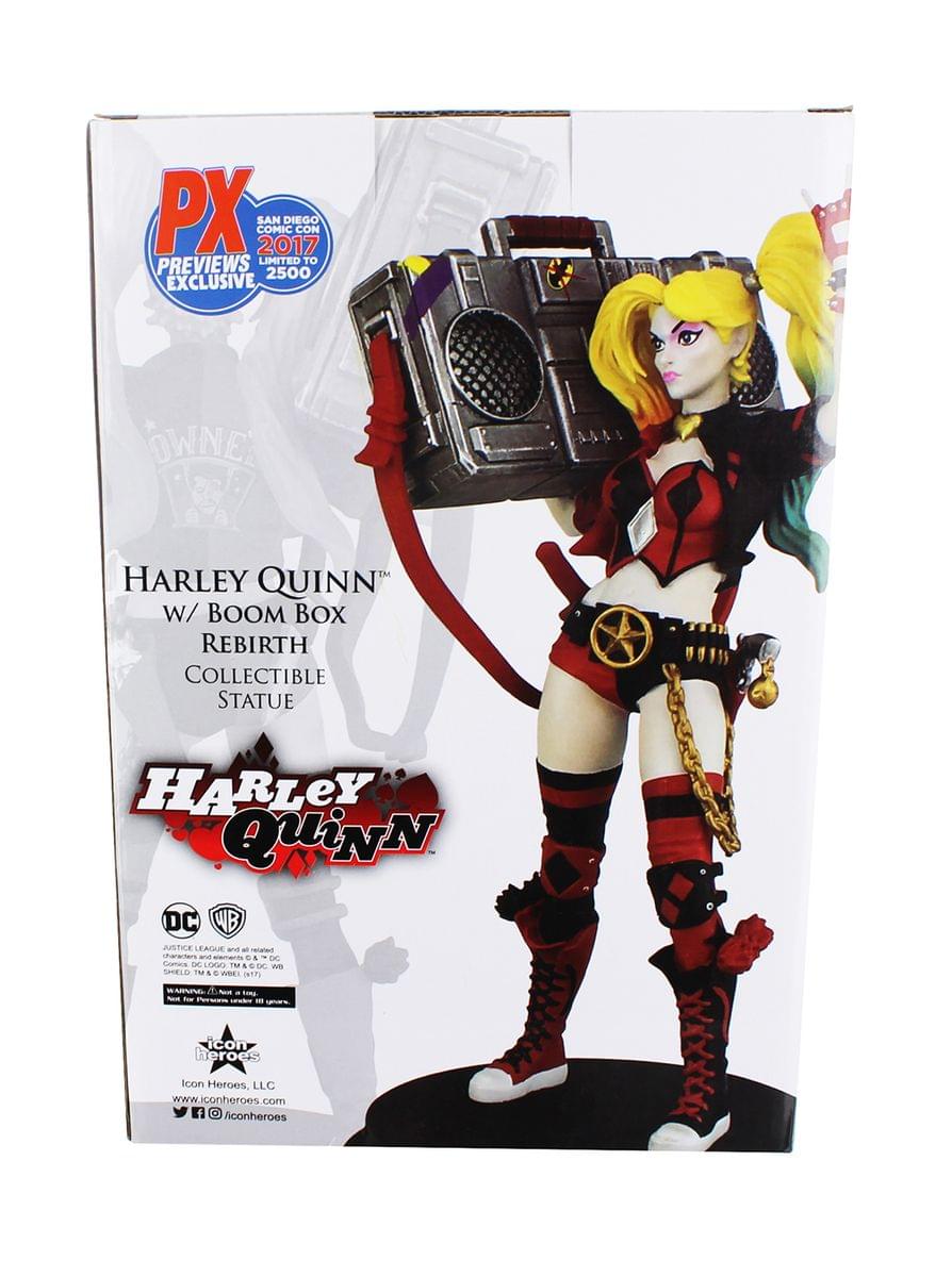 DC Rebirth 8" Harley Quinn w/ Boombox Statue (SDCC 2017 Exclusive)