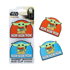 Star Wars: The Mandalorian Grogu "Nom Nom Nom" Magnetic Chip Clips | Set of 2