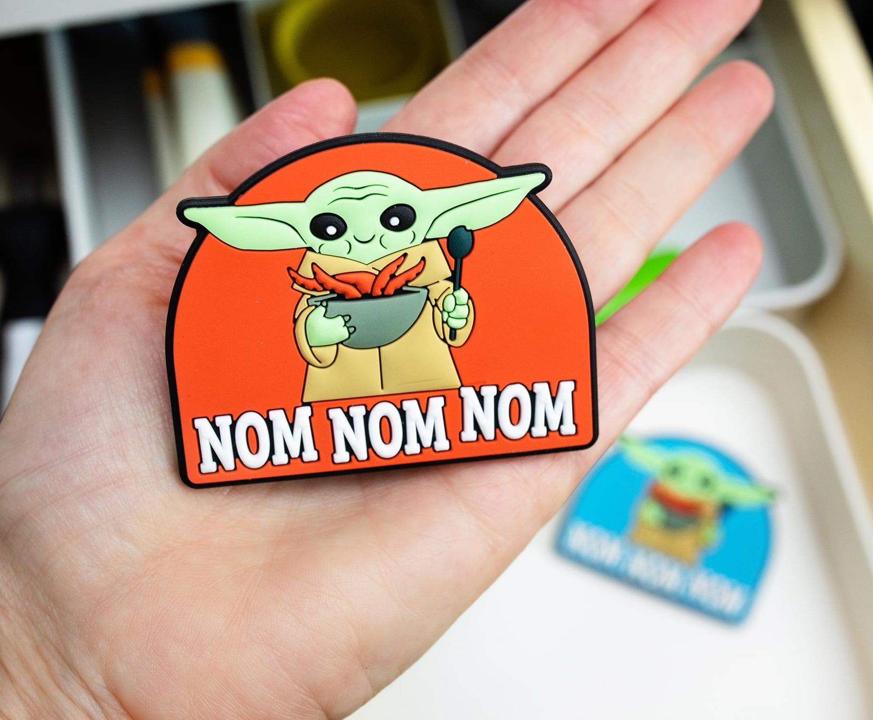 Star Wars: The Mandalorian Grogu "Nom Nom Nom" Magnetic Chip Clips | Set of 2