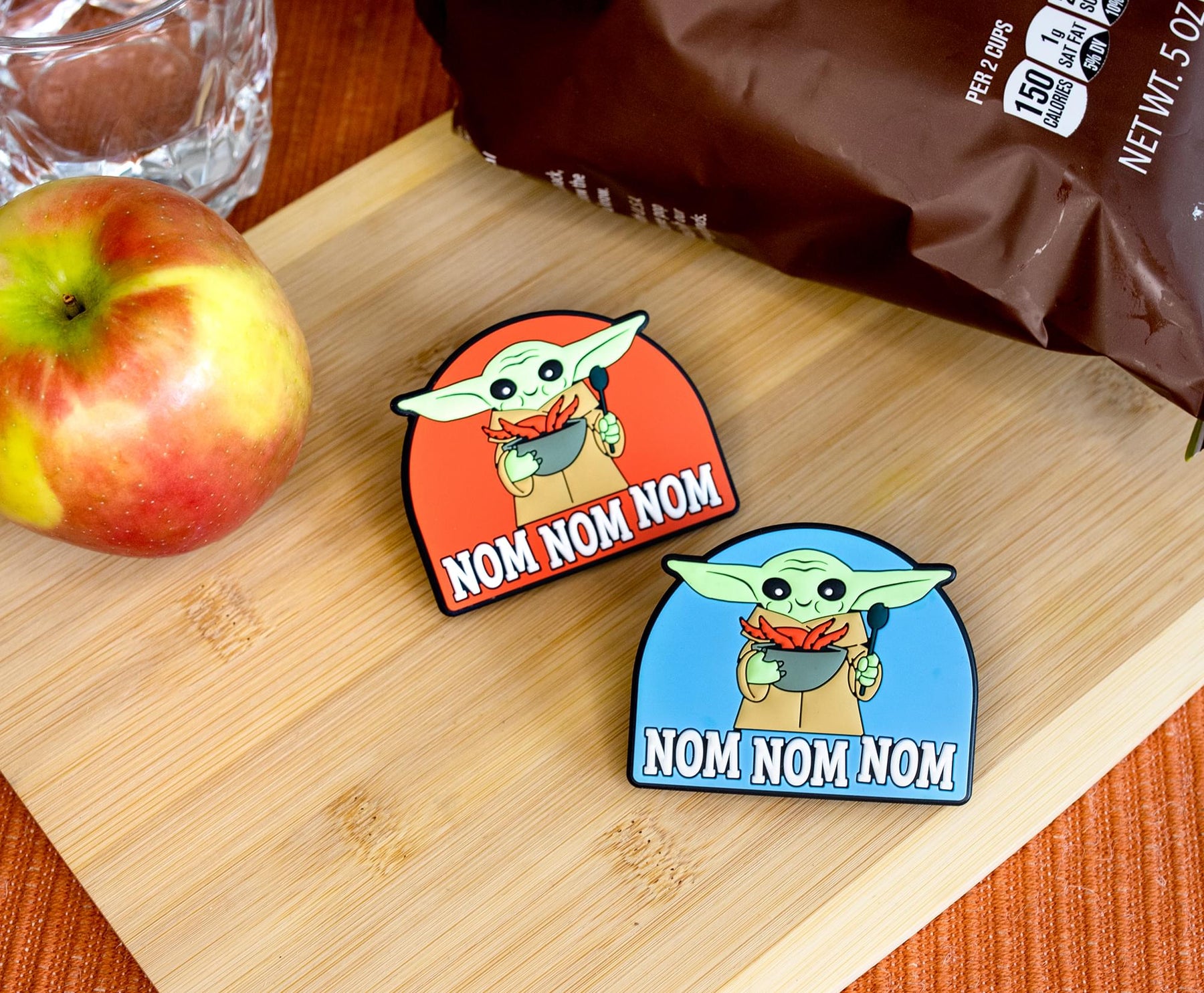 Star Wars: The Mandalorian Grogu "Nom Nom Nom" Magnetic Chip Clips | Set of 2