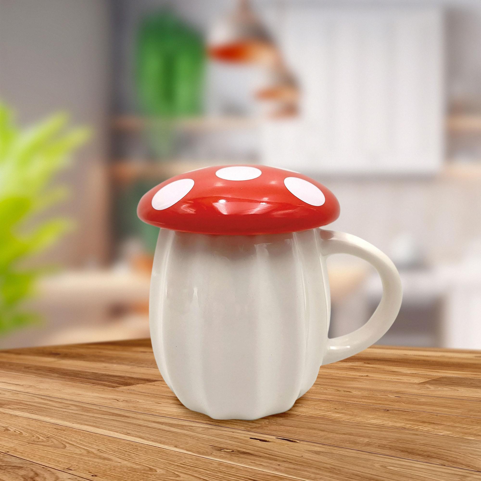 Mushroom Molded Mug with Lid