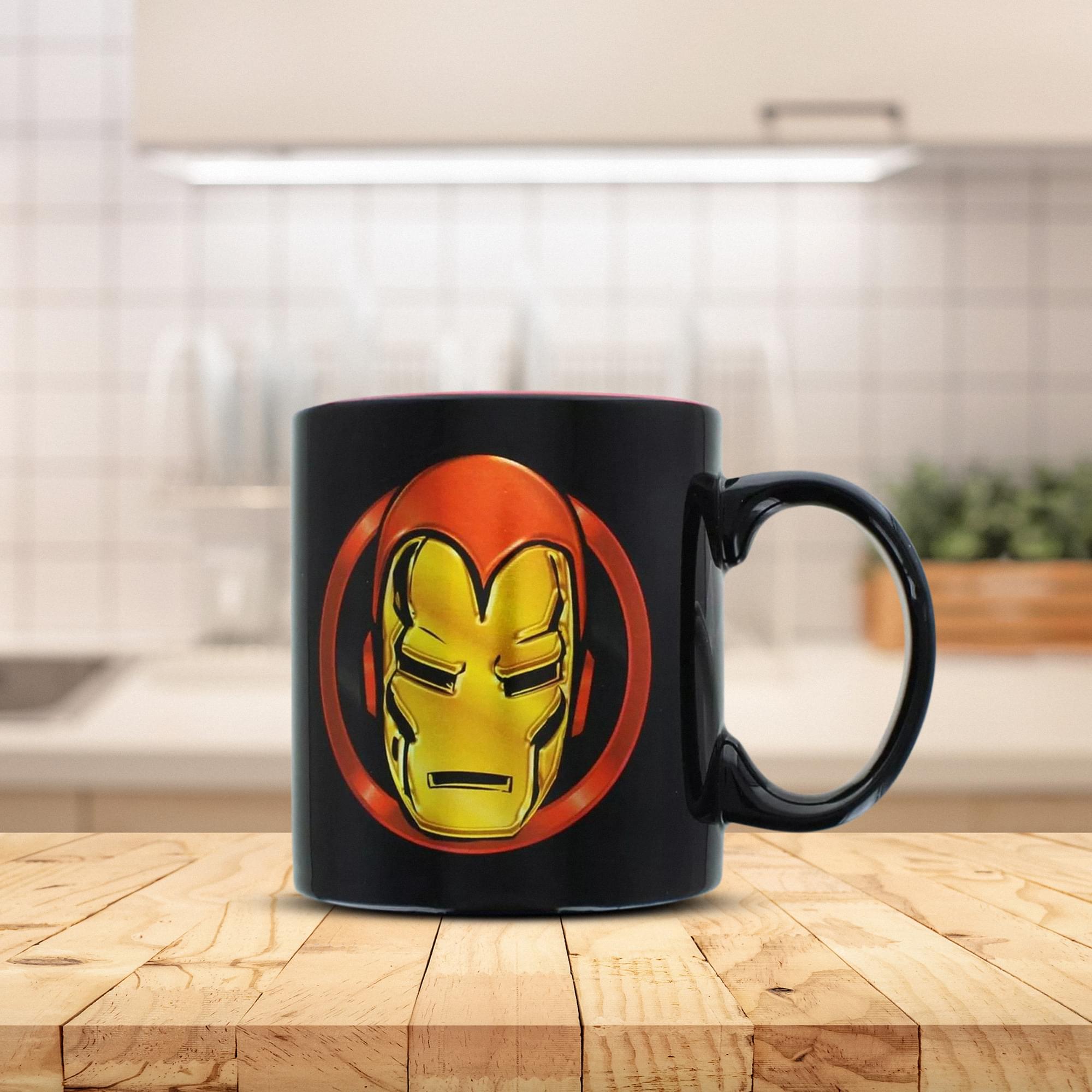 Marvel Iron Man 20oz Black Coffee Mug