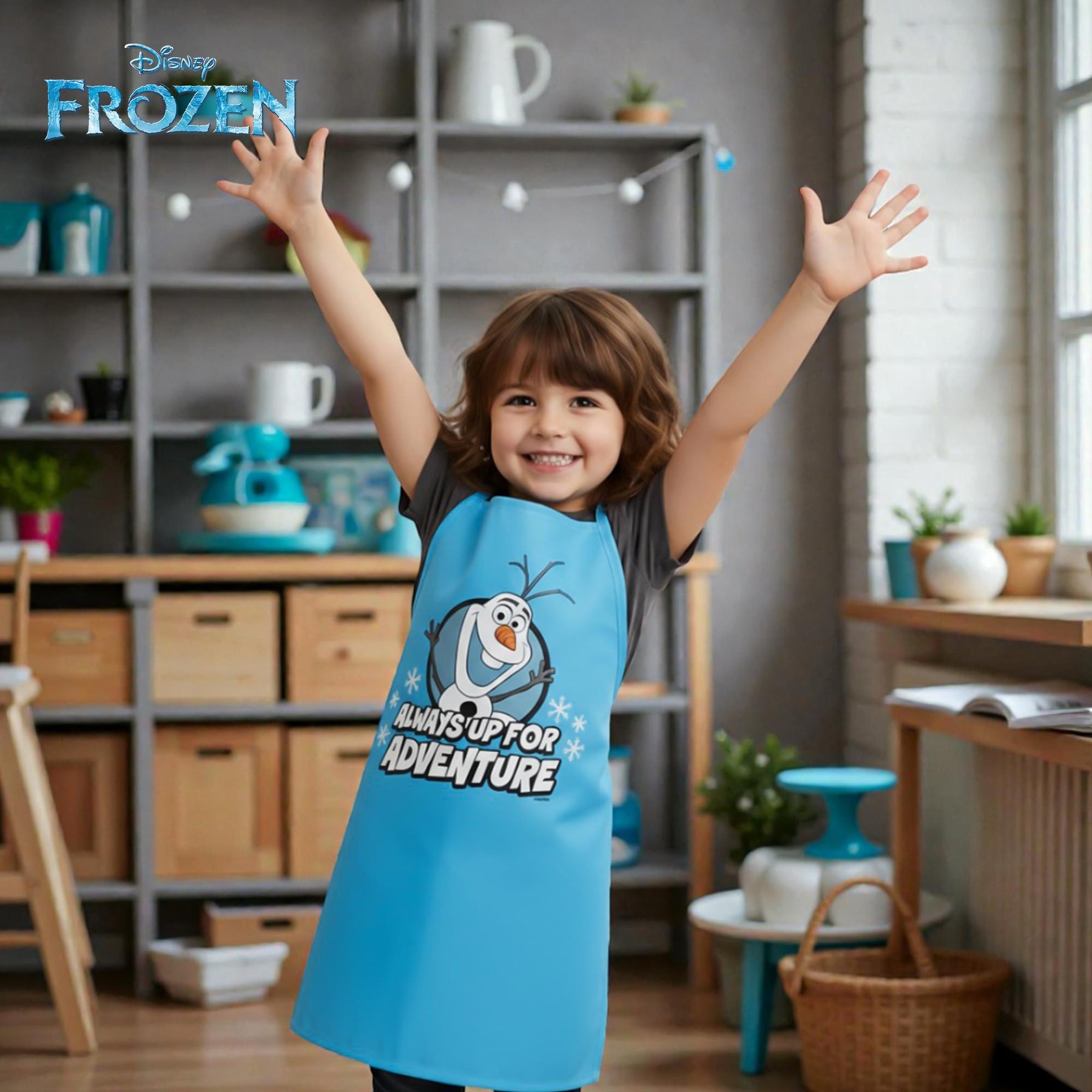 Disney Frozen Olaf "Always Up For Adventure" Kid's Apron