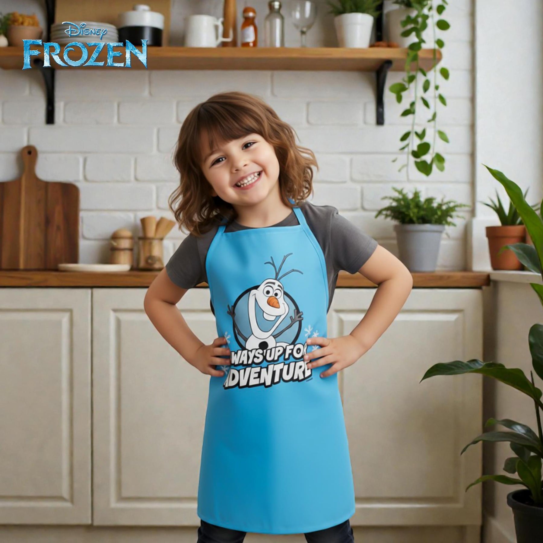 Disney Frozen Olaf "Always Up For Adventure" Kid's Apron
