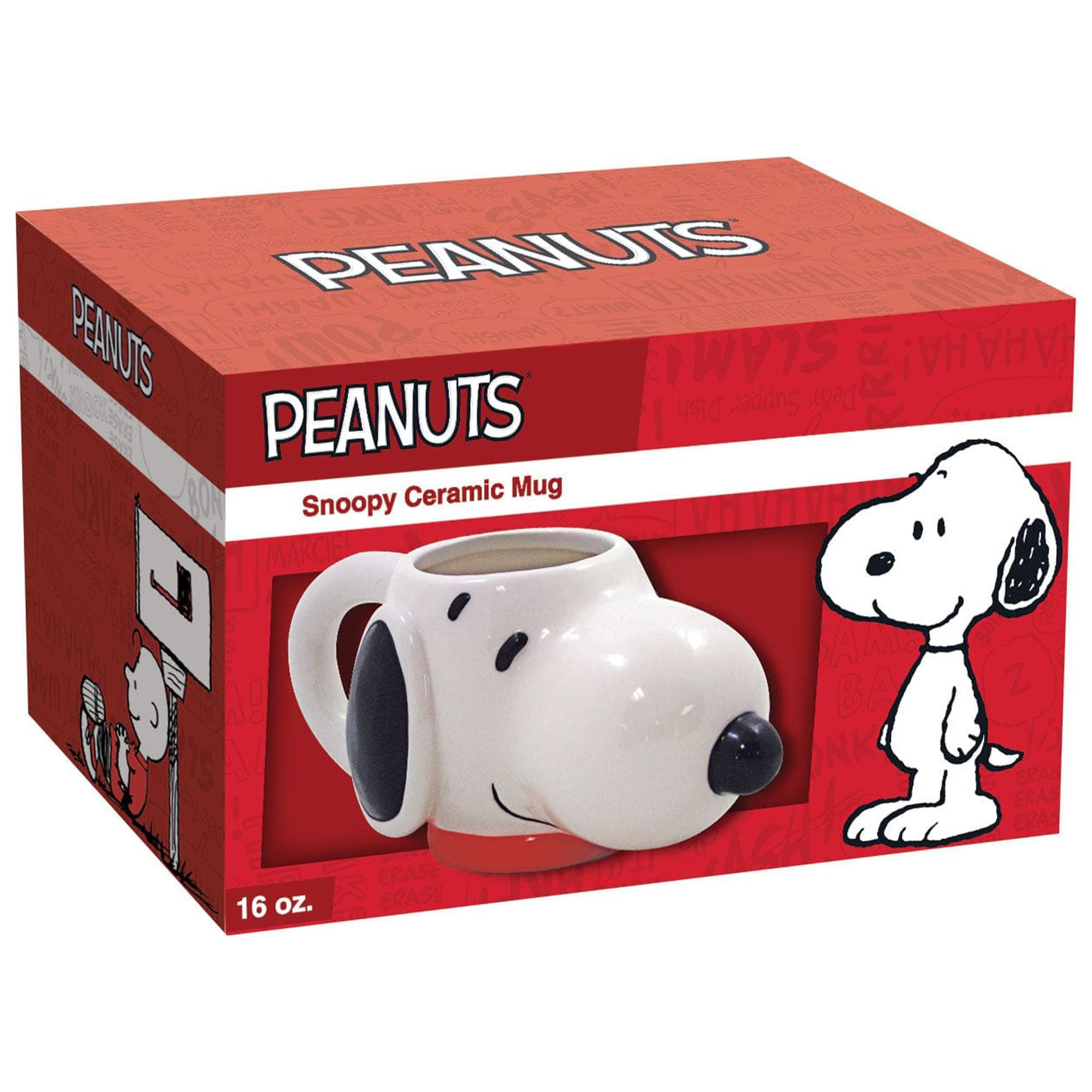 Peanuts Snoopy Head Sculpted Ceramic Mug | 16 Ounces