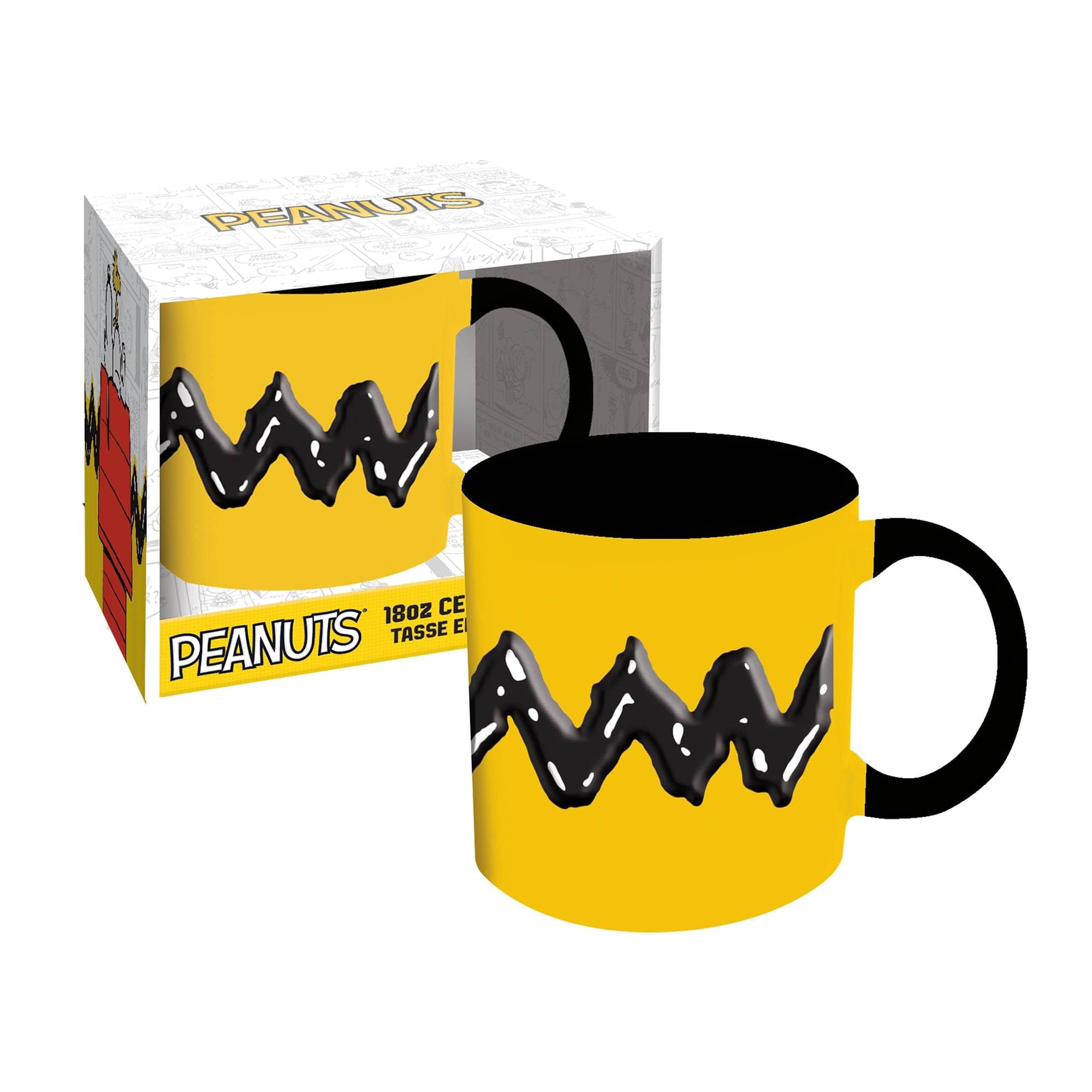 Peanuts Charlie Brown's Shirt 18oz Embossed Ceramic Mug