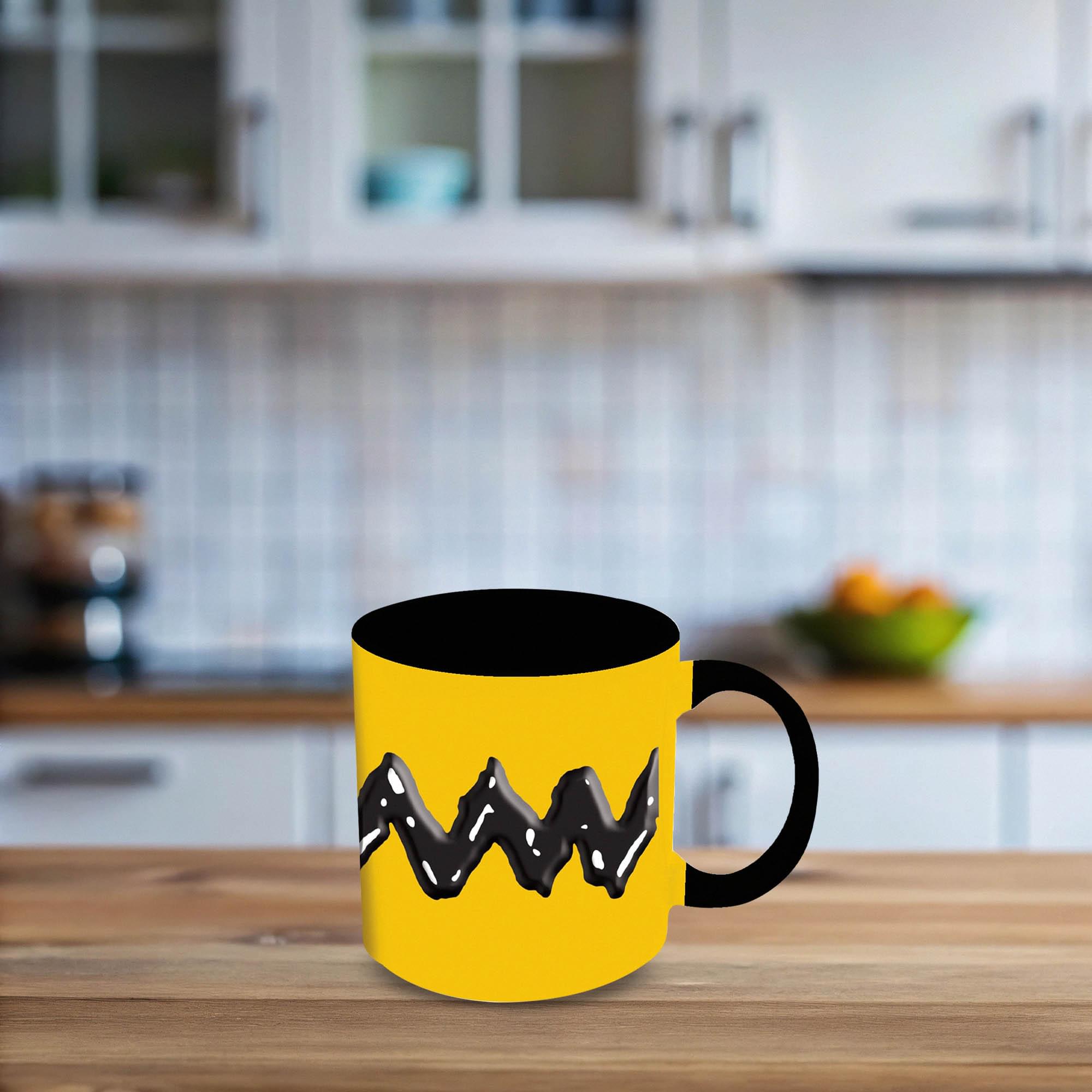 Peanuts Charlie Brown's Shirt 18oz Embossed Ceramic Mug