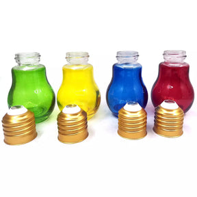 Christmas Lightbulbs Shot Glass Set (4-Pack)