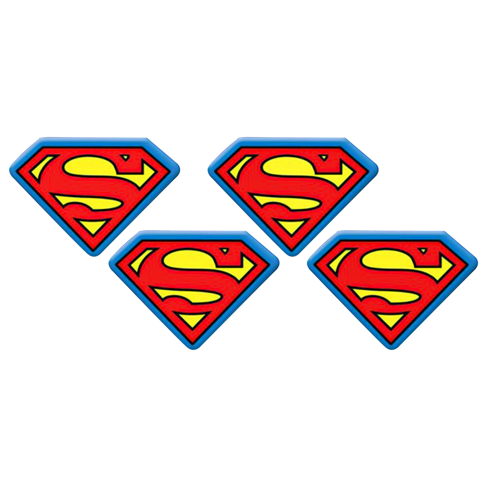 DC Comics Classic Superman Logo Bag Clip 4 Pack