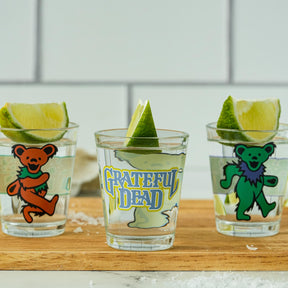 Grateful Dead Dancing Bears 4-Piece 1.5oz Shot Glass Set