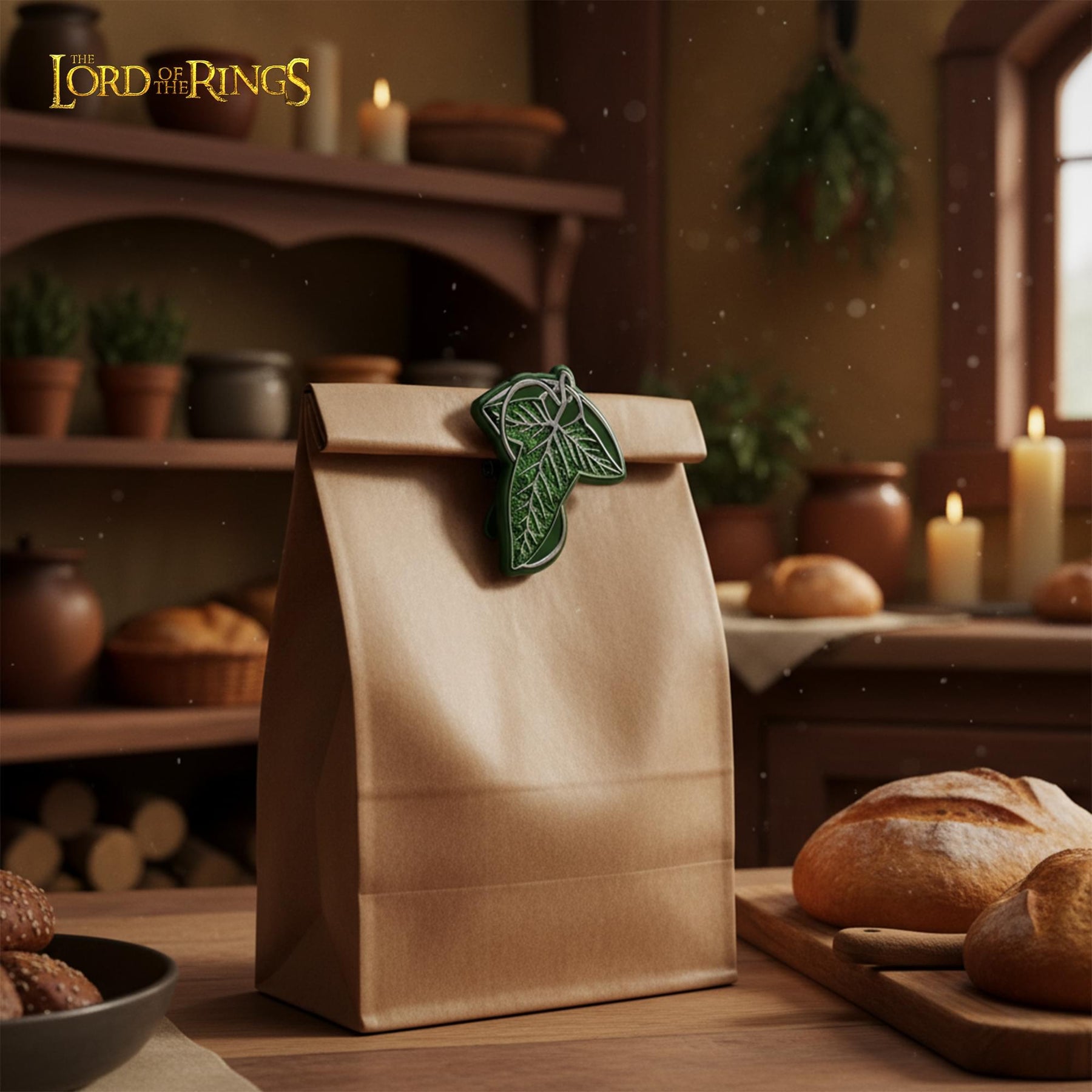 The Lord Of The Rings Leaf Of Lorien Magnetic Bag Clips | Set Of 4