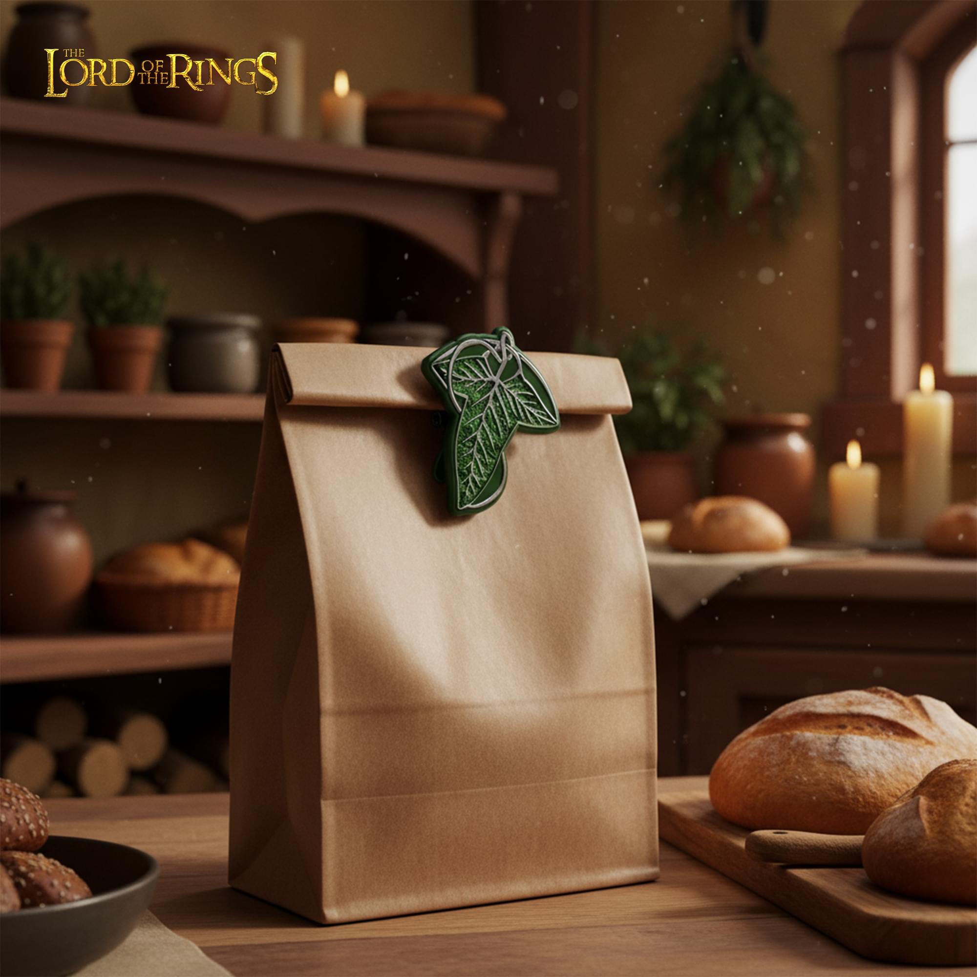 The Lord Of The Rings Leaf Of Lorien Magnetic Bag Clips | Set Of 4