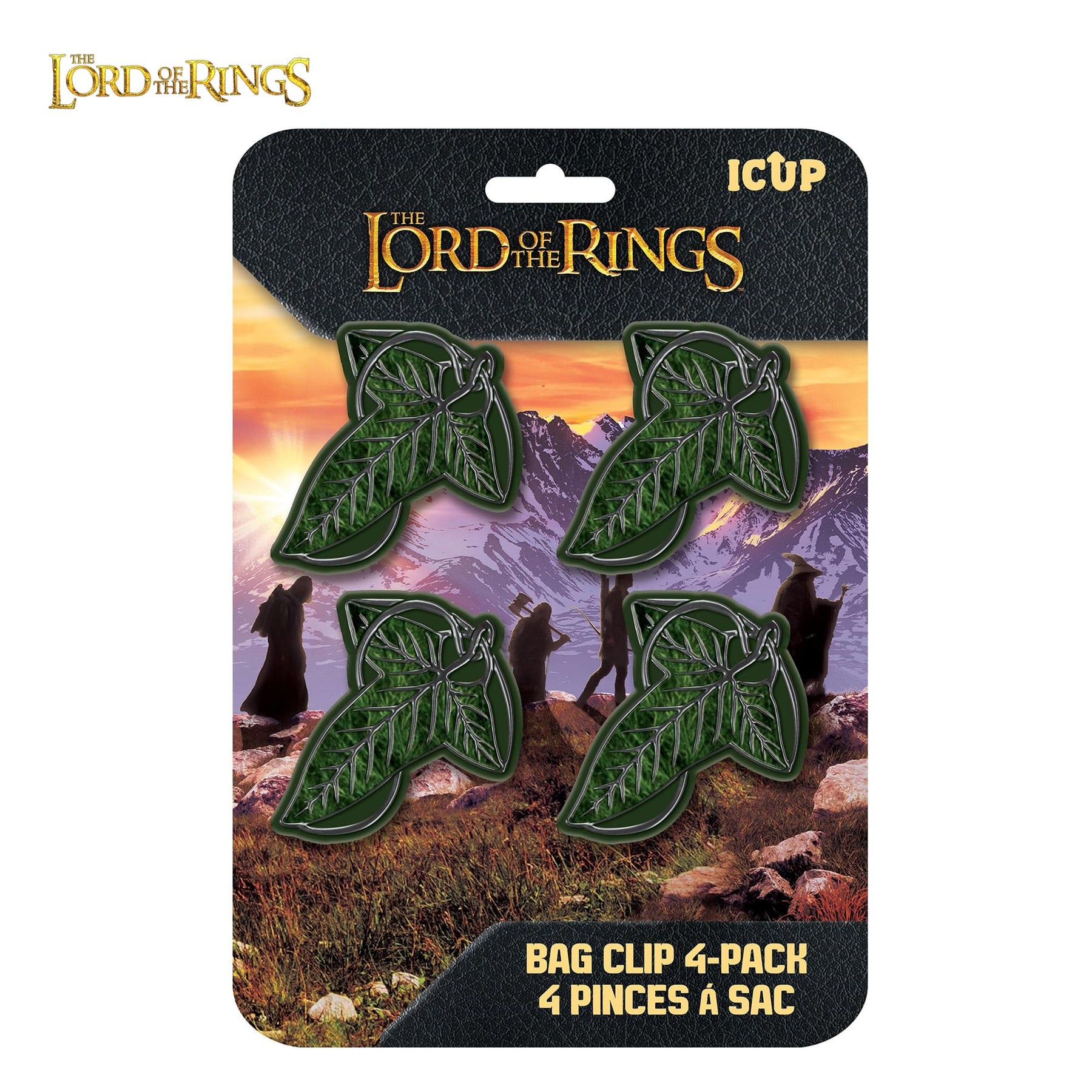 The Lord Of The Rings Leaf Of Lorien Magnetic Bag Clips | Set Of 4
