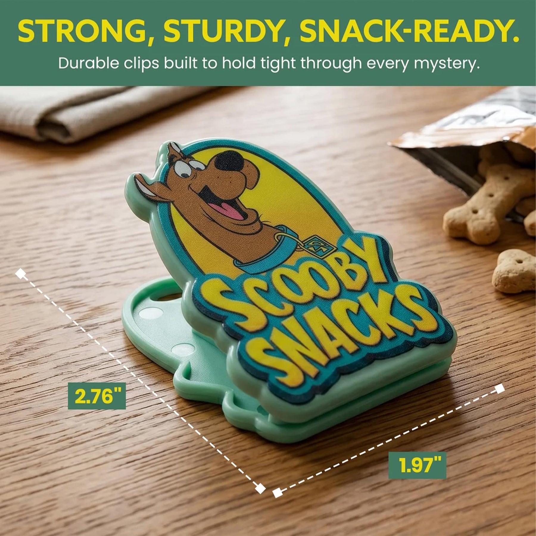 Scooby-Doo Snacks Magnetic Bag Clips | Set Of 4