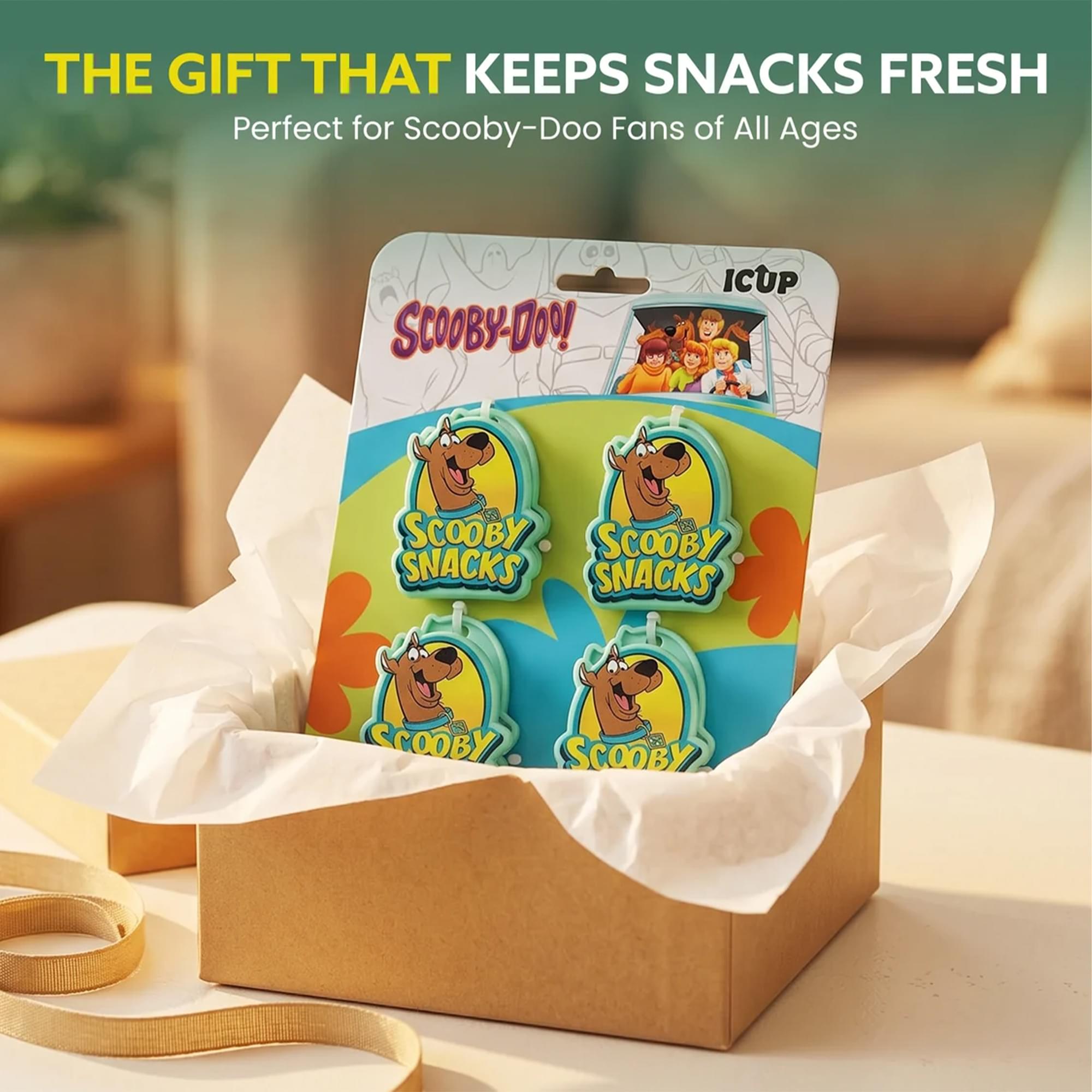 Scooby-Doo Snacks Magnetic Bag Clips | Set Of 4