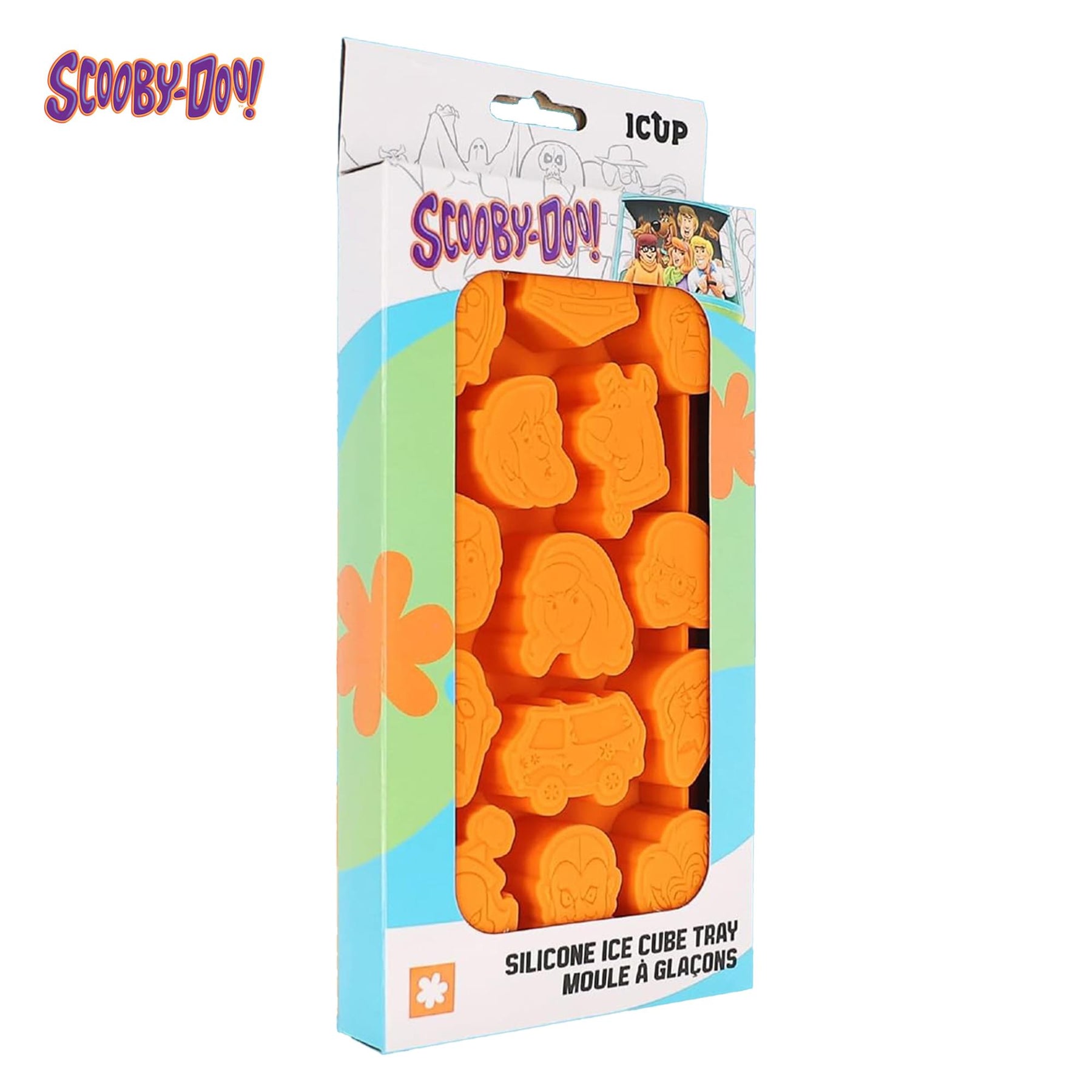 Scooby-Doo Heroes and Villains Molded Silicone Ice Cube Tray | Makes 14 Cubes
