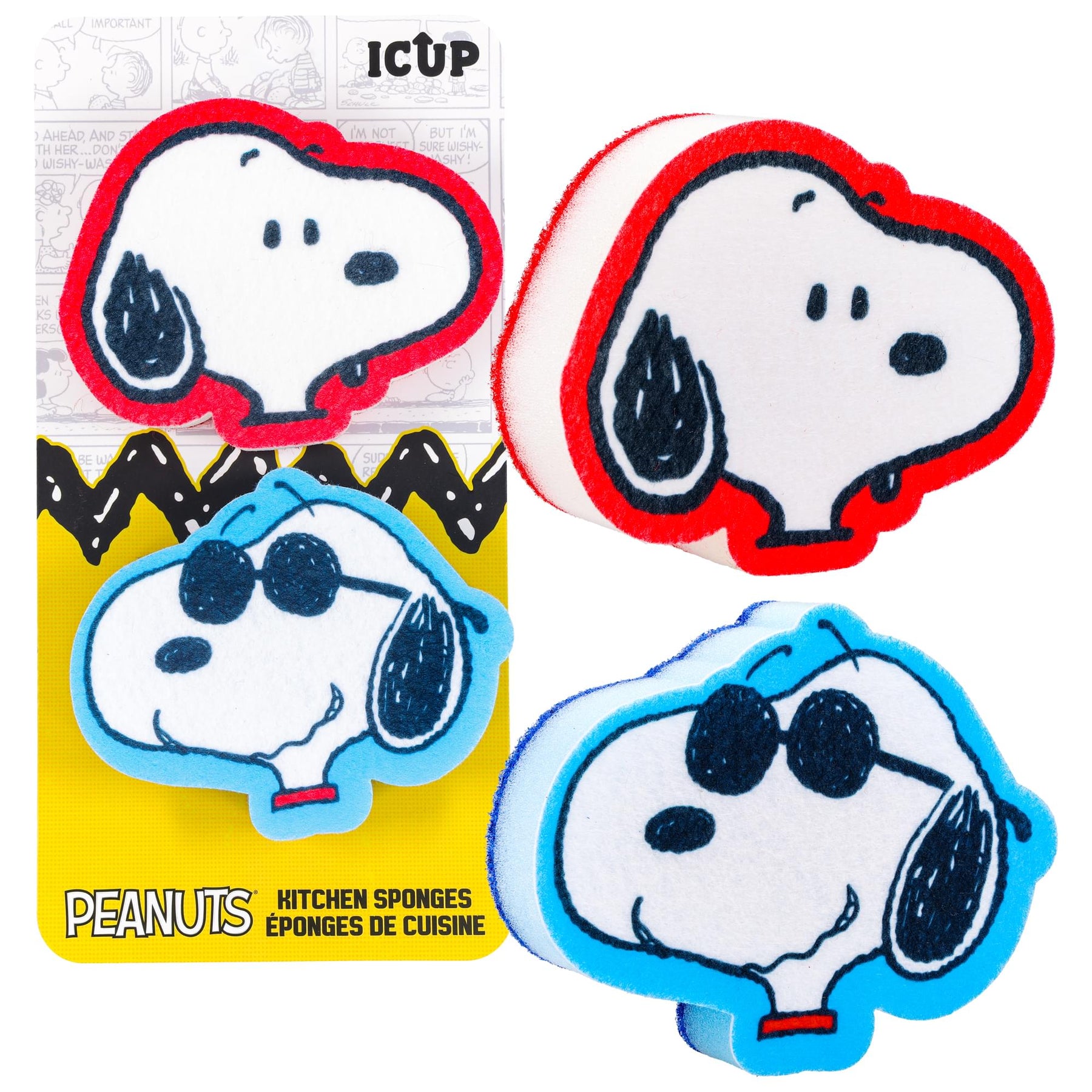 Peanuts Snoopy Joe Cool Kitchen Sponge Set Of 2