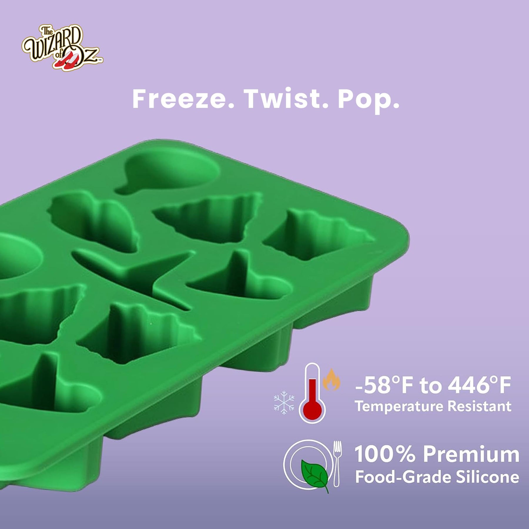 The Wizard Of Oz Emerald City Molded Silicone Ice Cube Tray | Makes 12 Cubes