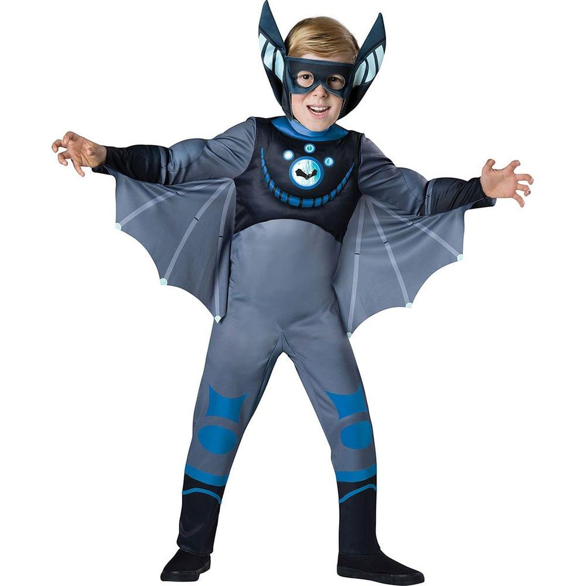 Wild Kratts Child Muscle Chest Costume Blue Martin Kratt Bat