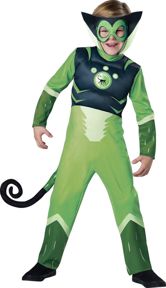Wild Kratts Child Muscle Chest Costume Green Chris Kratt Spider Monkey