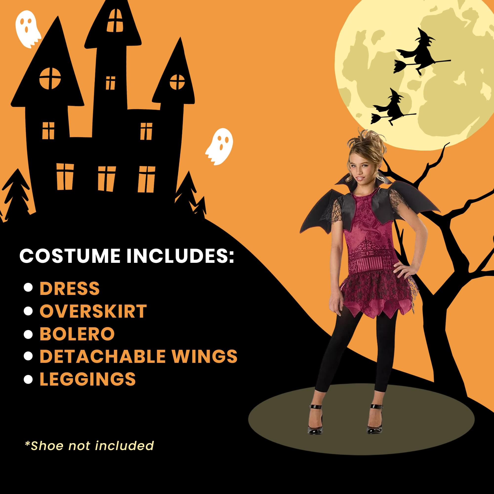 Twilight Trickster Vampire Tween Costume