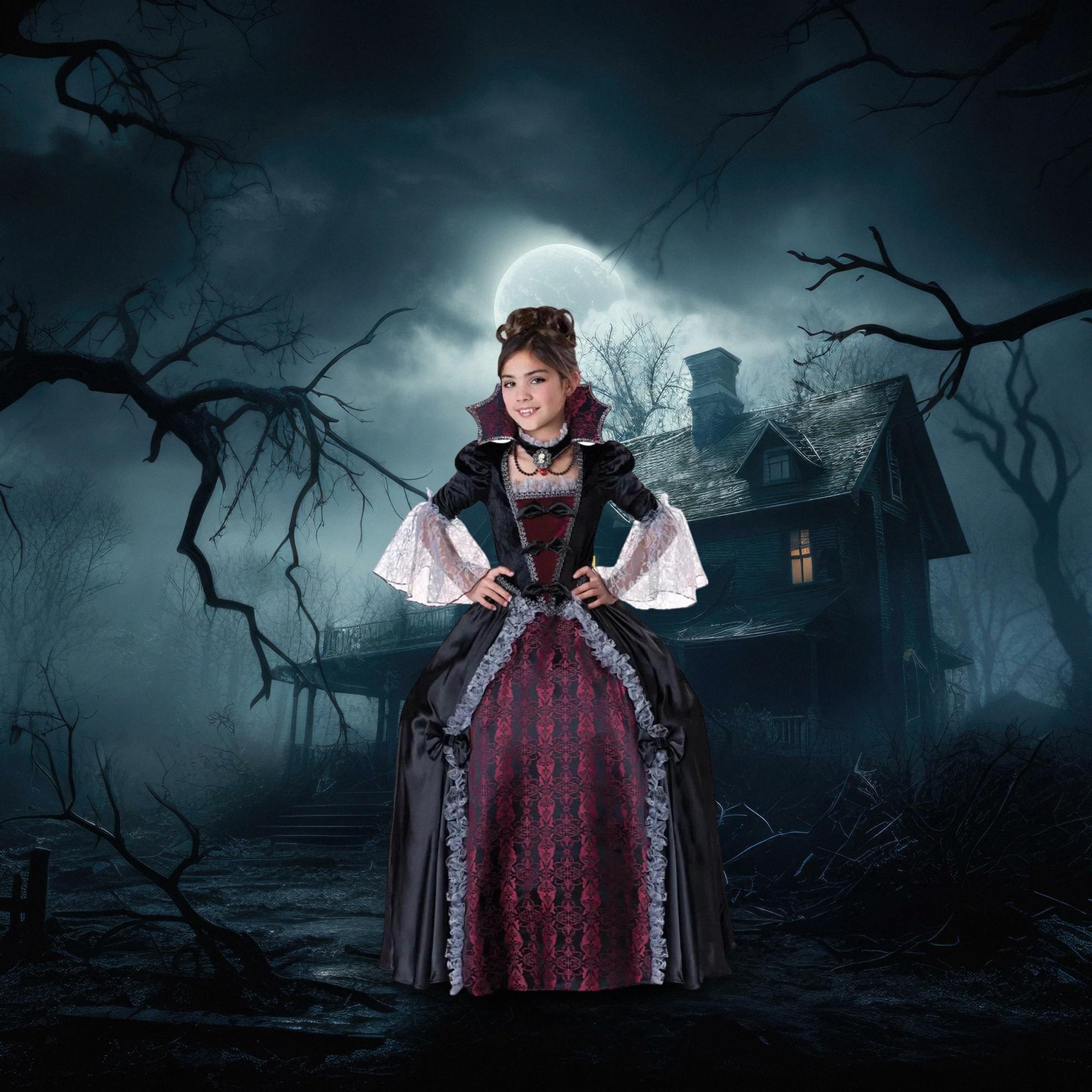 Vampiress of Versailles Deluxe Child Costume