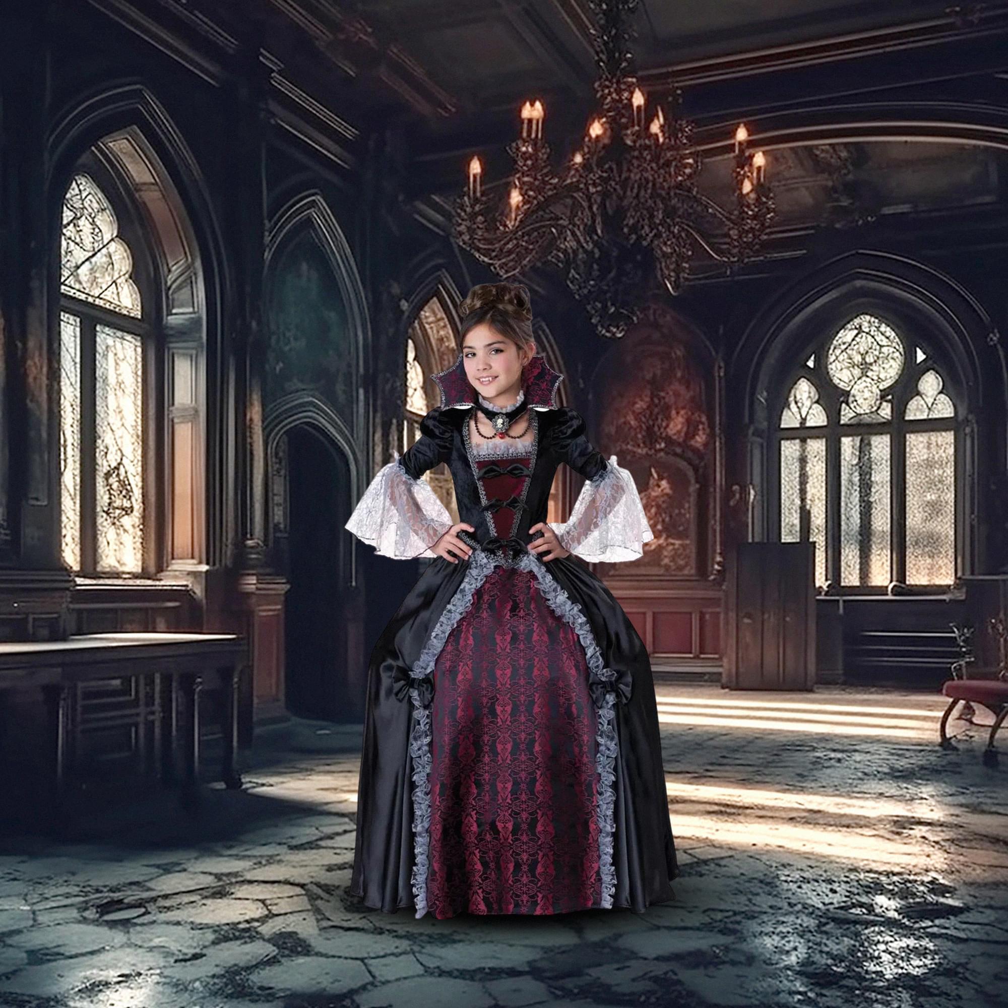 Vampiress of Versailles Deluxe Child Costume