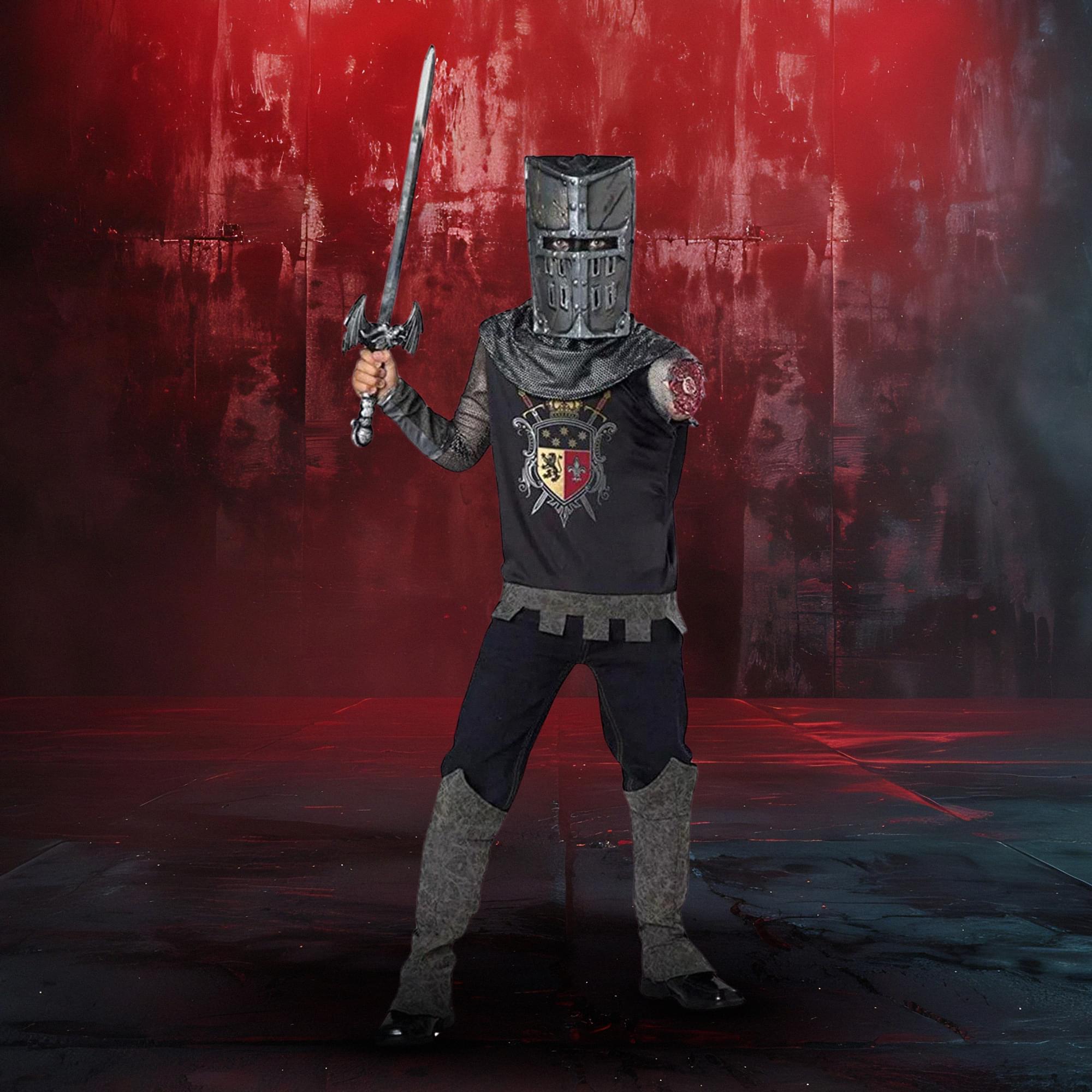 Black Knight Zombie Child Costume