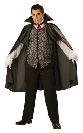 Midnight Vampire Cape & Vest Designer Costume Adult