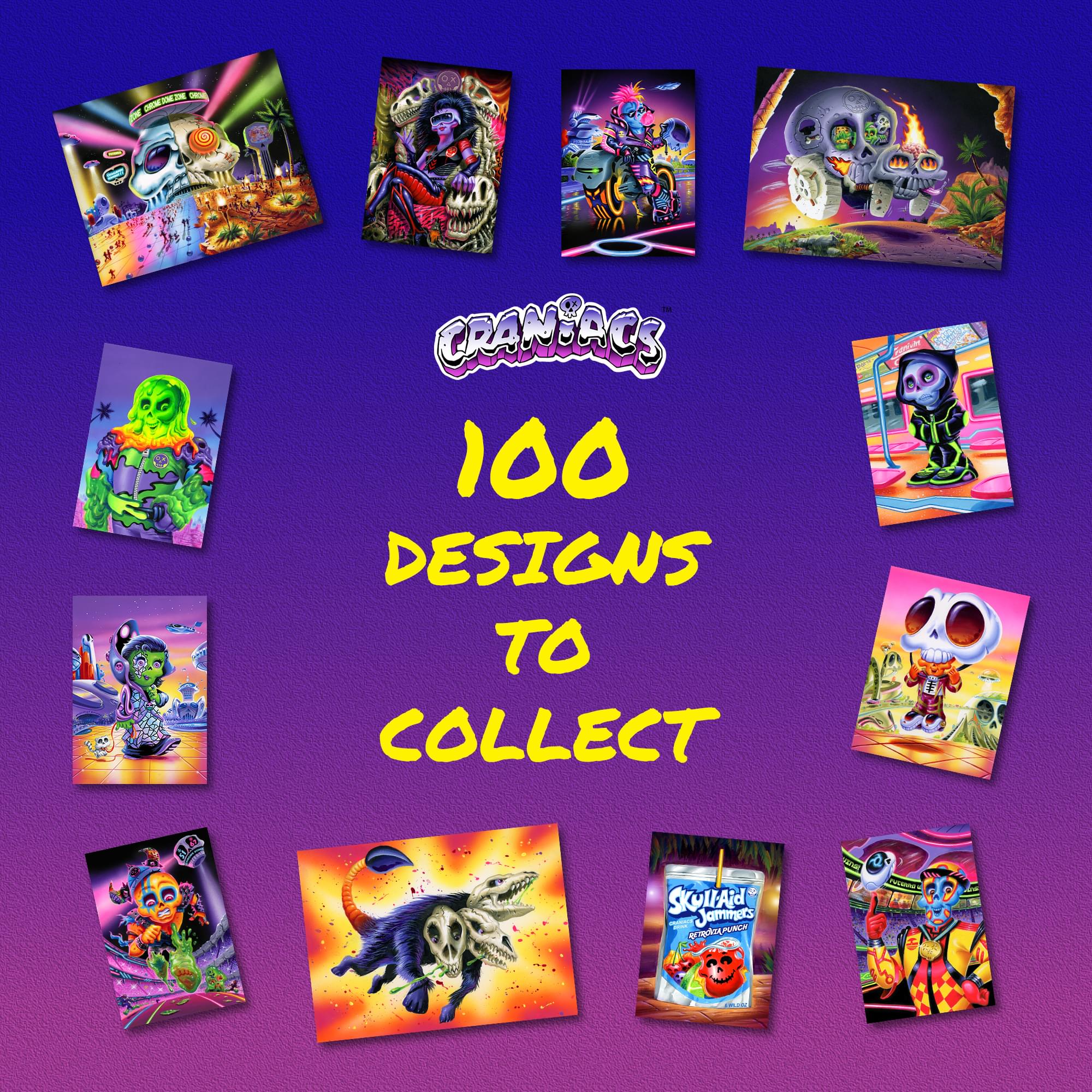 Craniacs Trading Cards Series One Hobby Box | 24 Packs Per Box