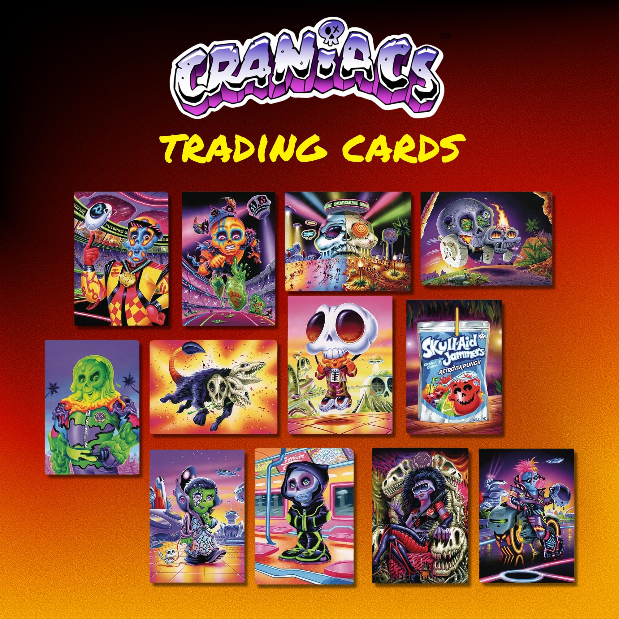 Craniacs Trading Cards Series One Hobby Box | 24 Packs Per Box