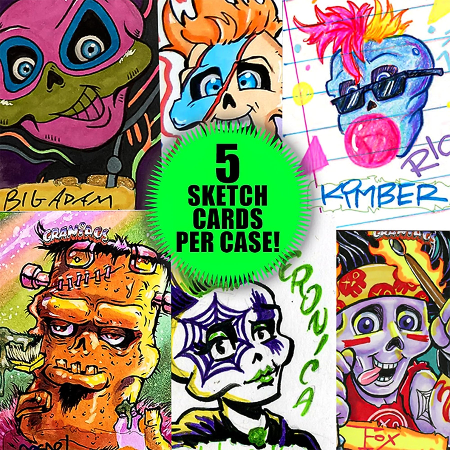 Craniacs Series 3 Trading Cards Skullblam 24-Pack Hobby Box
