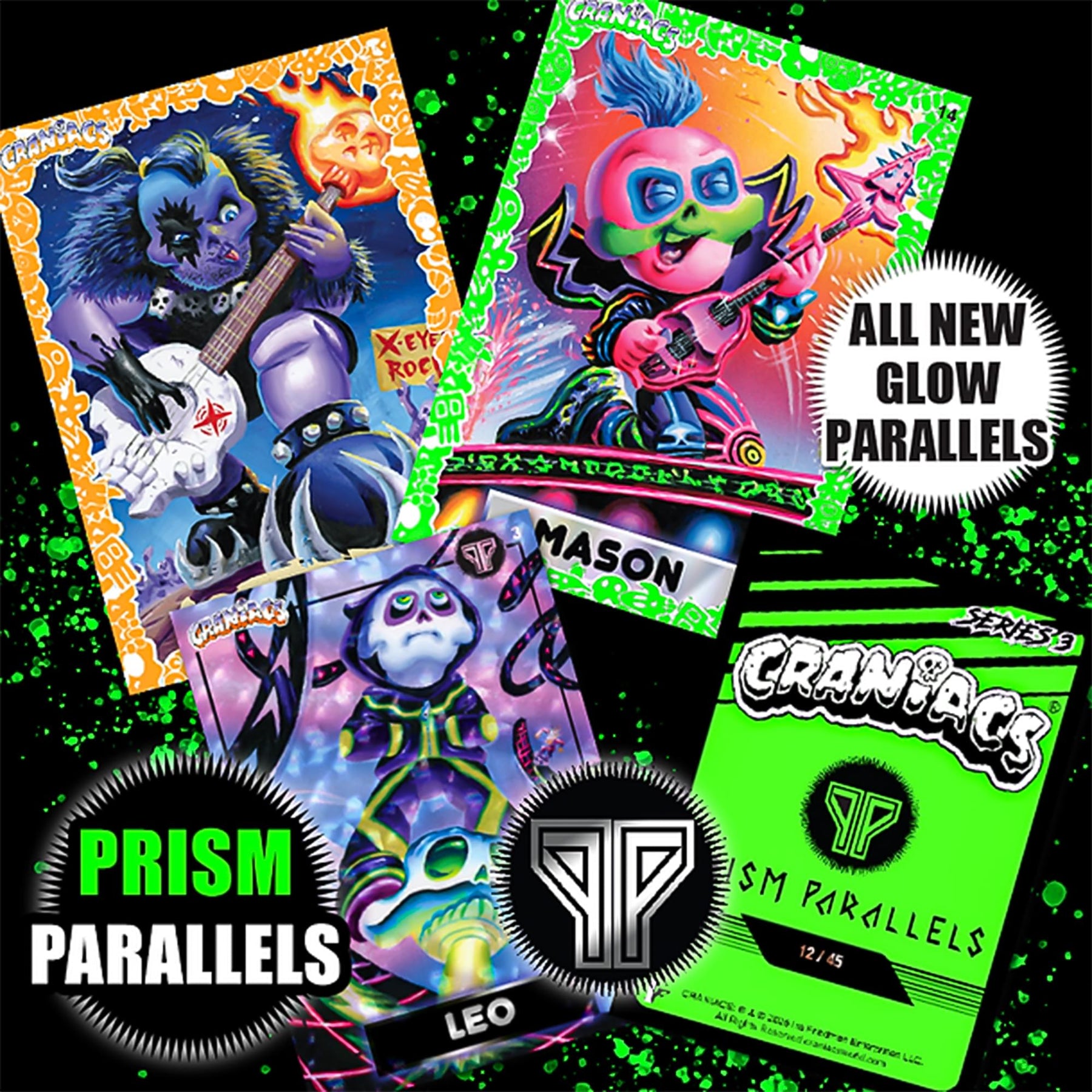 Craniacs Series 3 Trading Cards Skullblam 24-Pack Hobby Box
