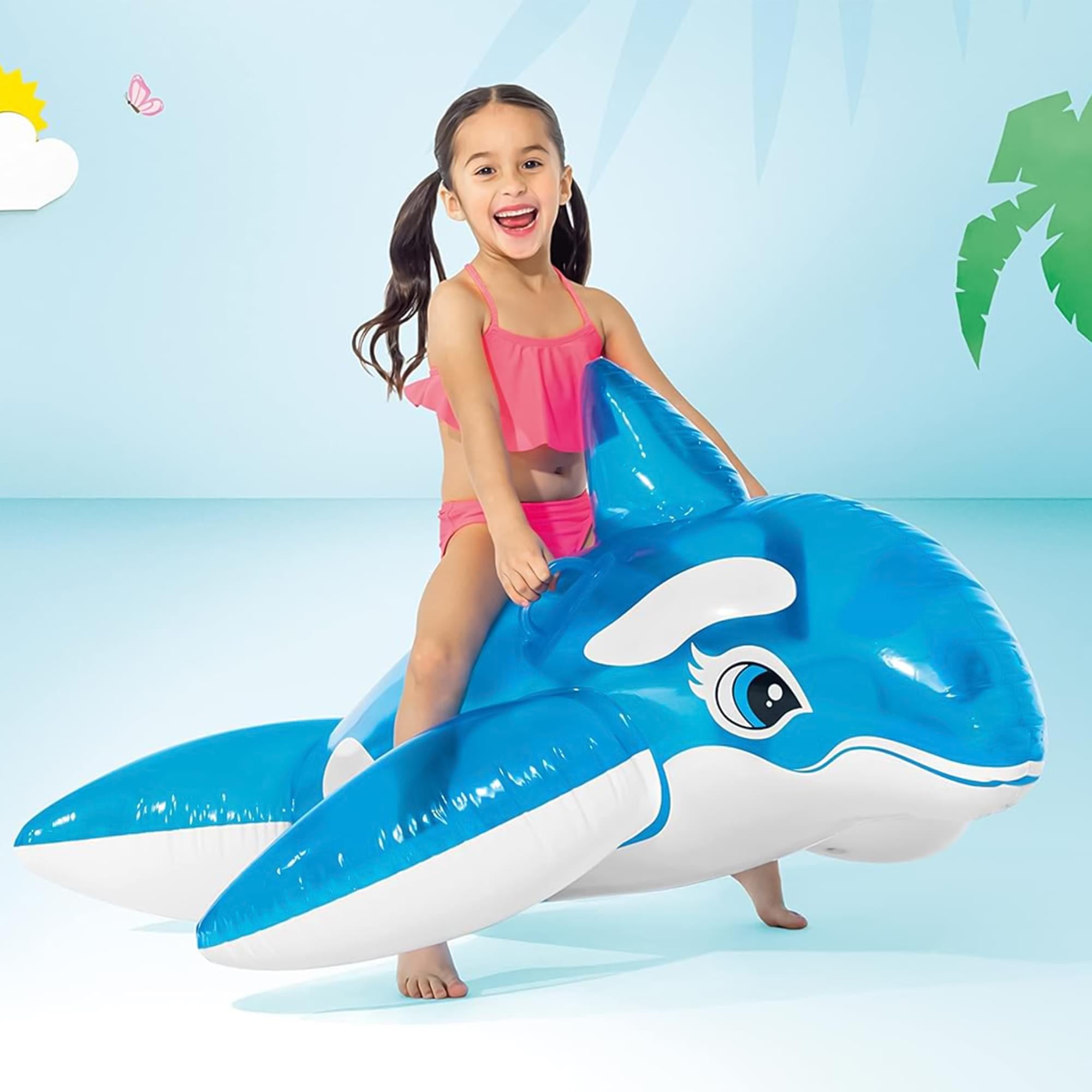 Lil' Whale Ride-On Inflatable Pool Float | 60 x 45 Inches