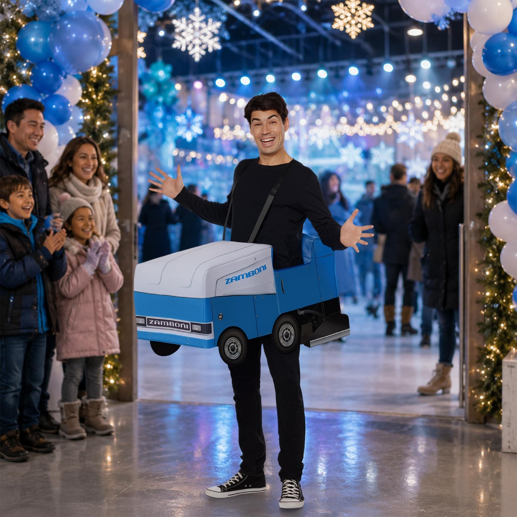 Zamboni Ride-Along Adult Costume | One Size Fits Most
