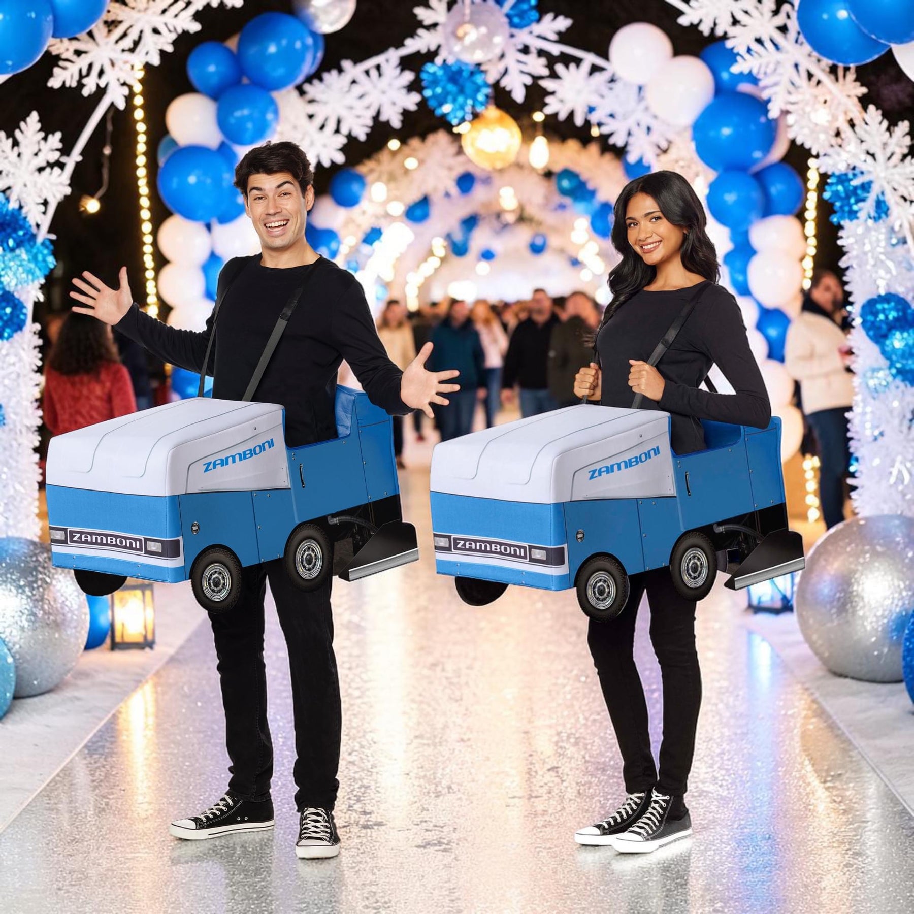 Zamboni Ride-Along Adult Costume | One Size Fits Most