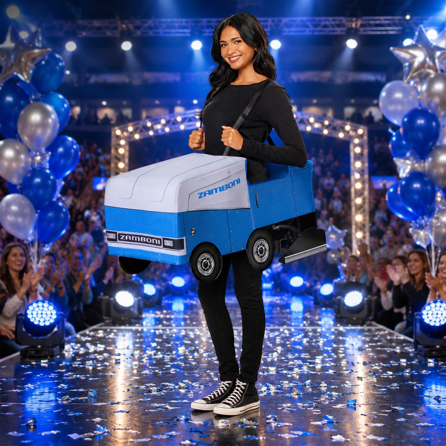 Zamboni Ride-Along Adult Costume | One Size Fits Most