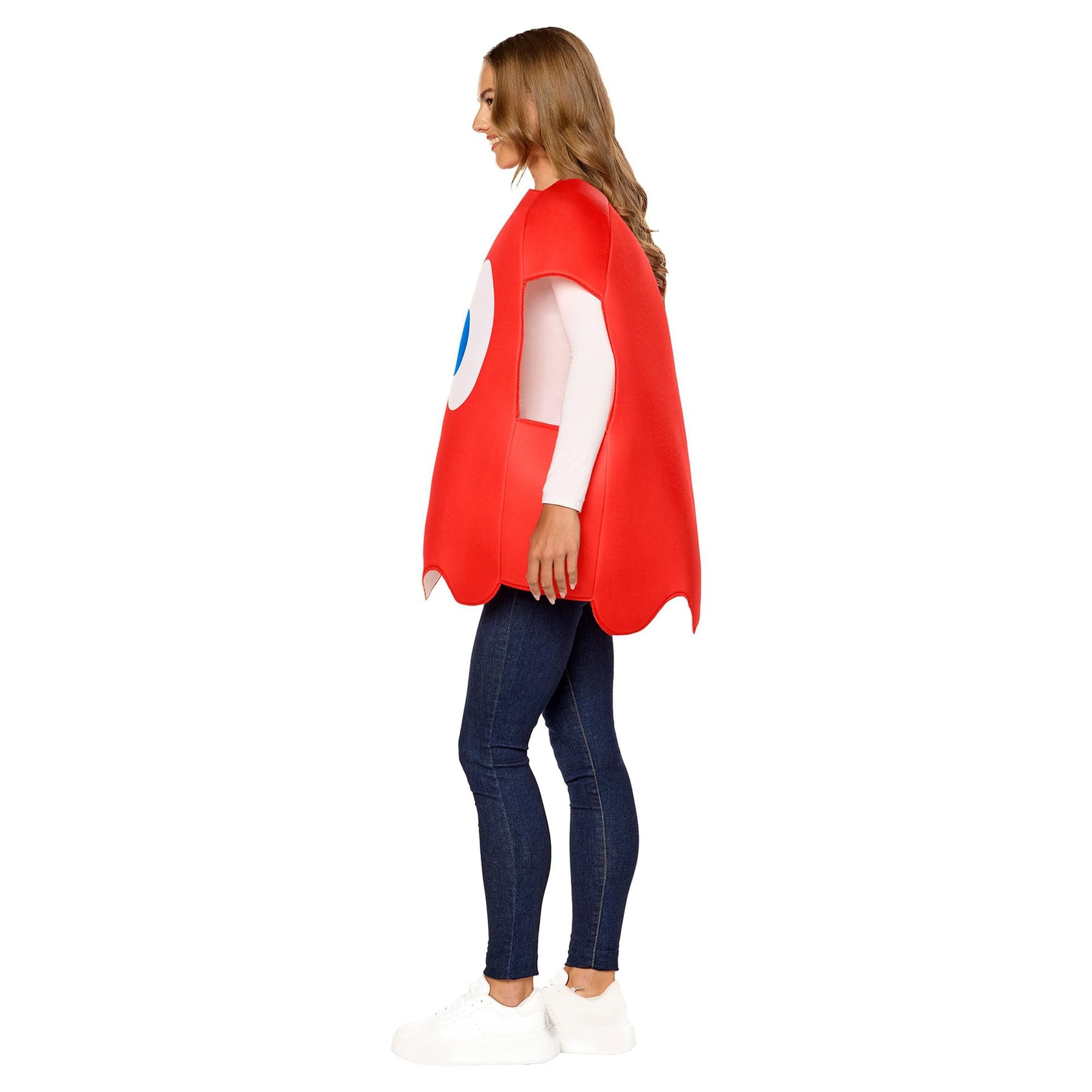 PAC-MAN BLINKY (Red Ghost) Foam Adult Costume | One Size Fits Most