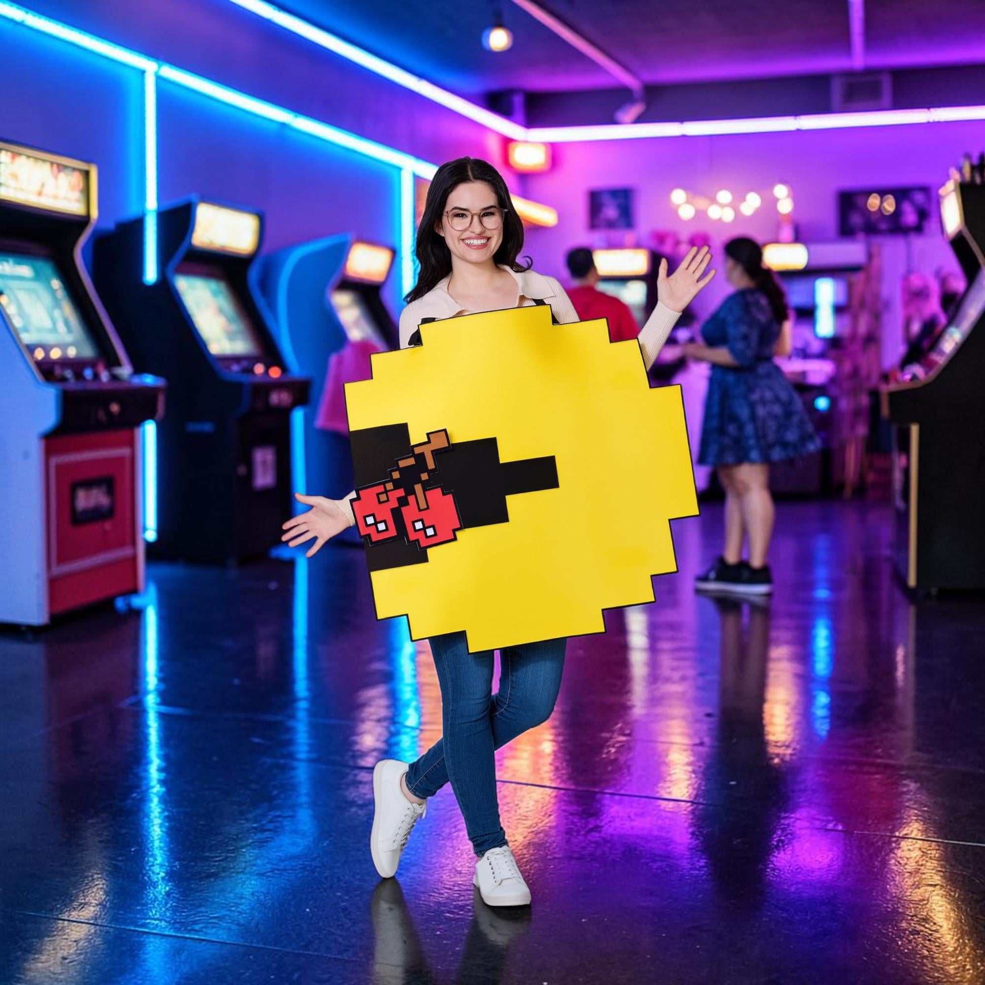 PAC-MAN Quik Change Adult Costume | One Size Fits Most