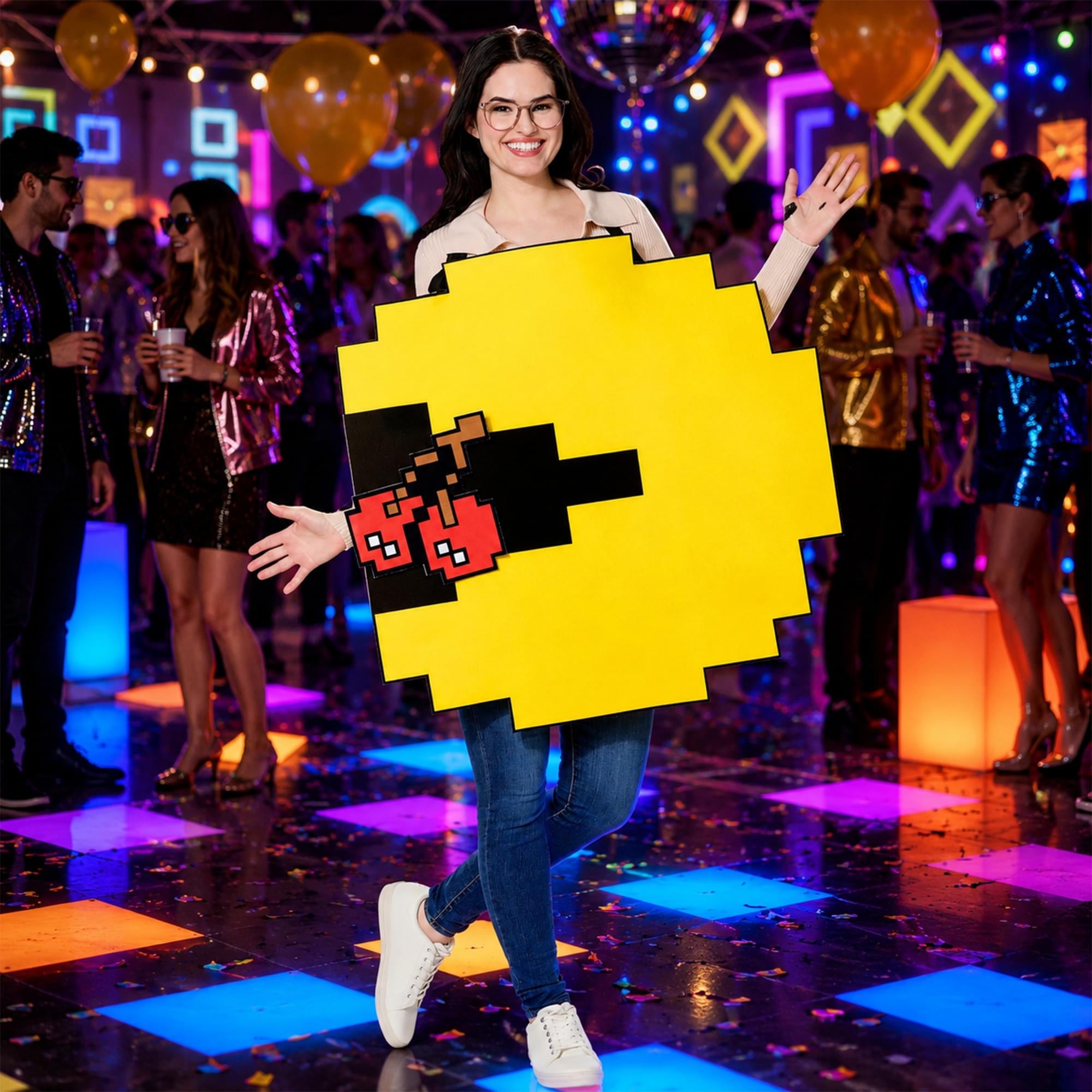 PAC-MAN Quik Change Adult Costume | One Size Fits Most
