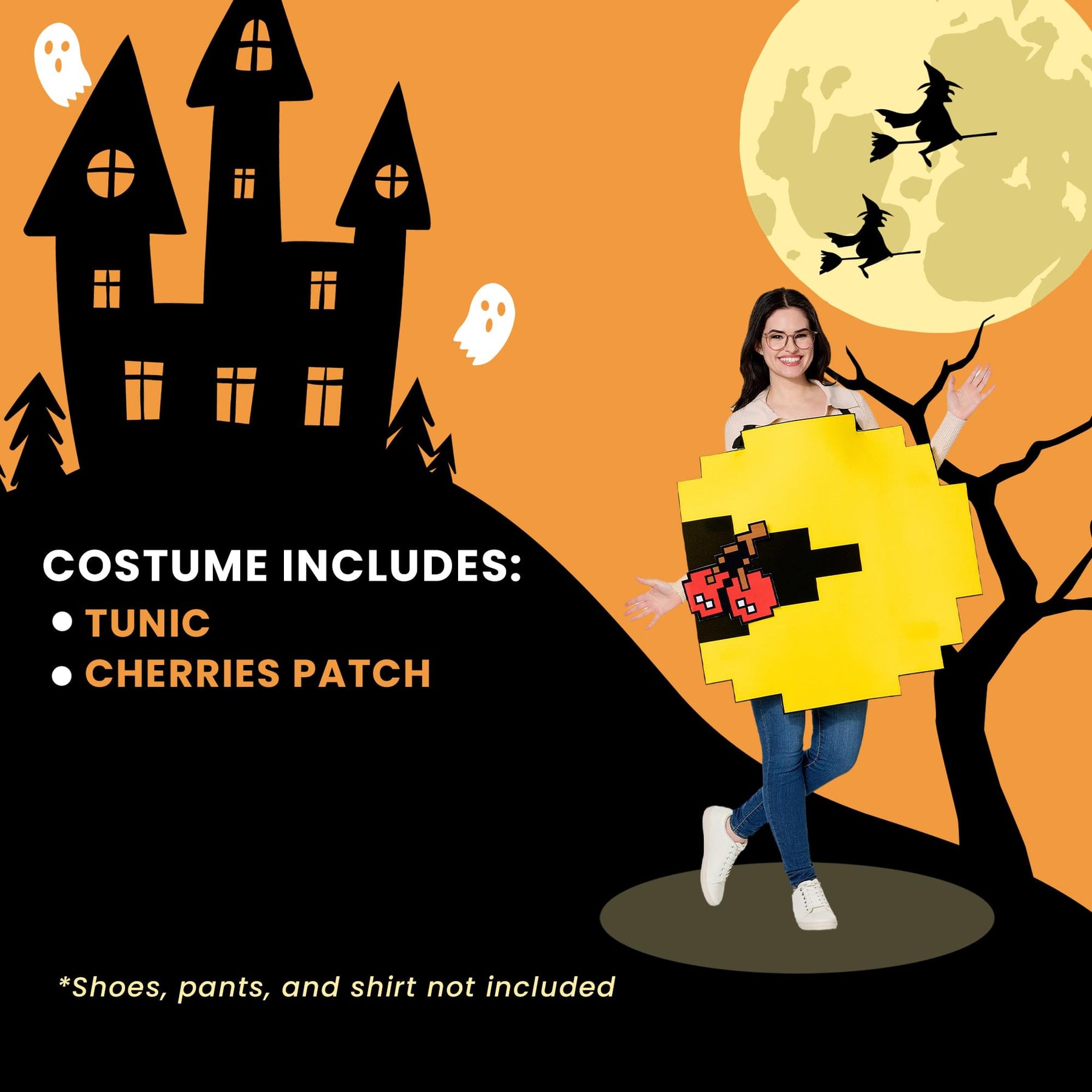 PAC-MAN Quik Change Adult Costume | One Size Fits Most