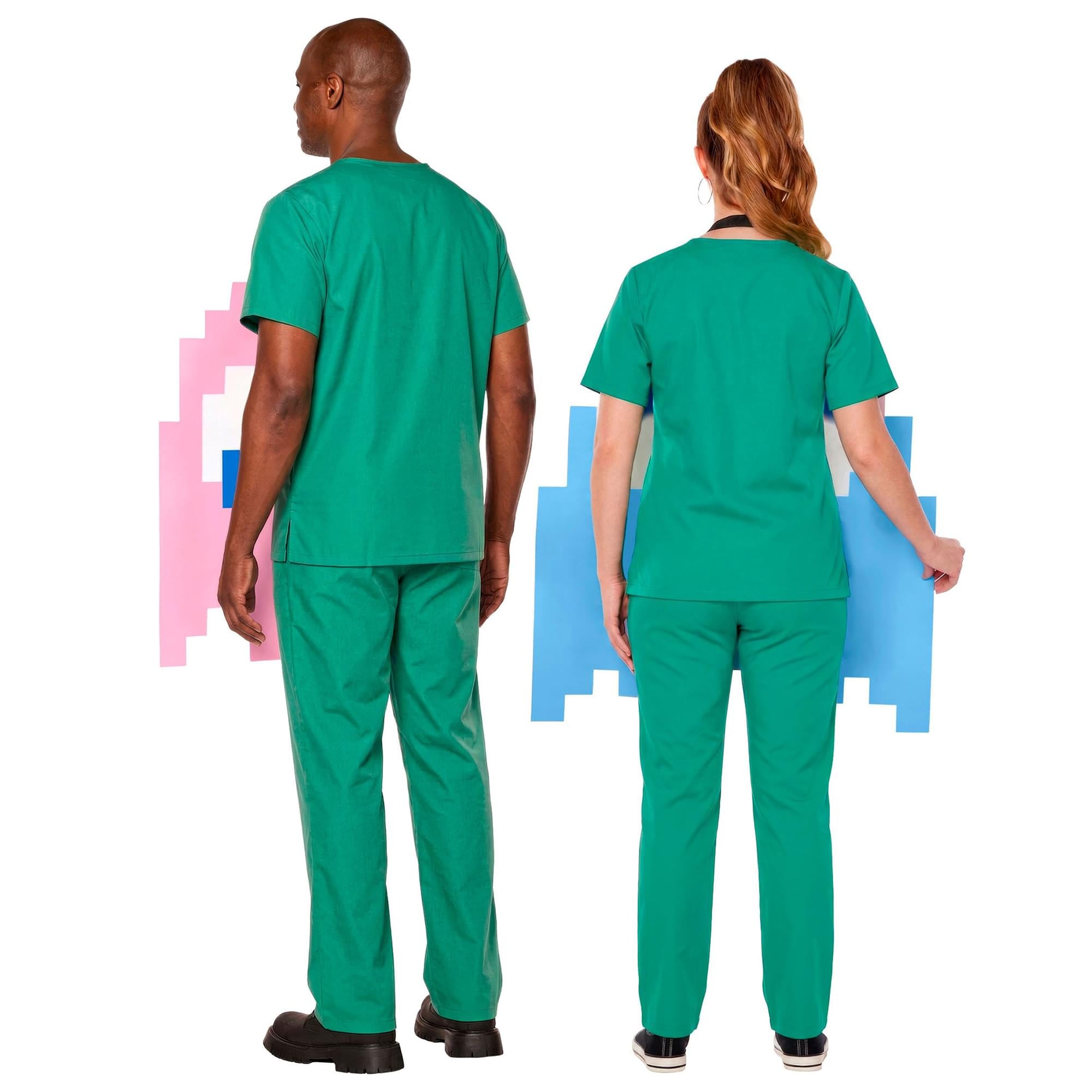 PAC-MAN Quik Change PINKY/INKY Reversable Adult Costume | One Size