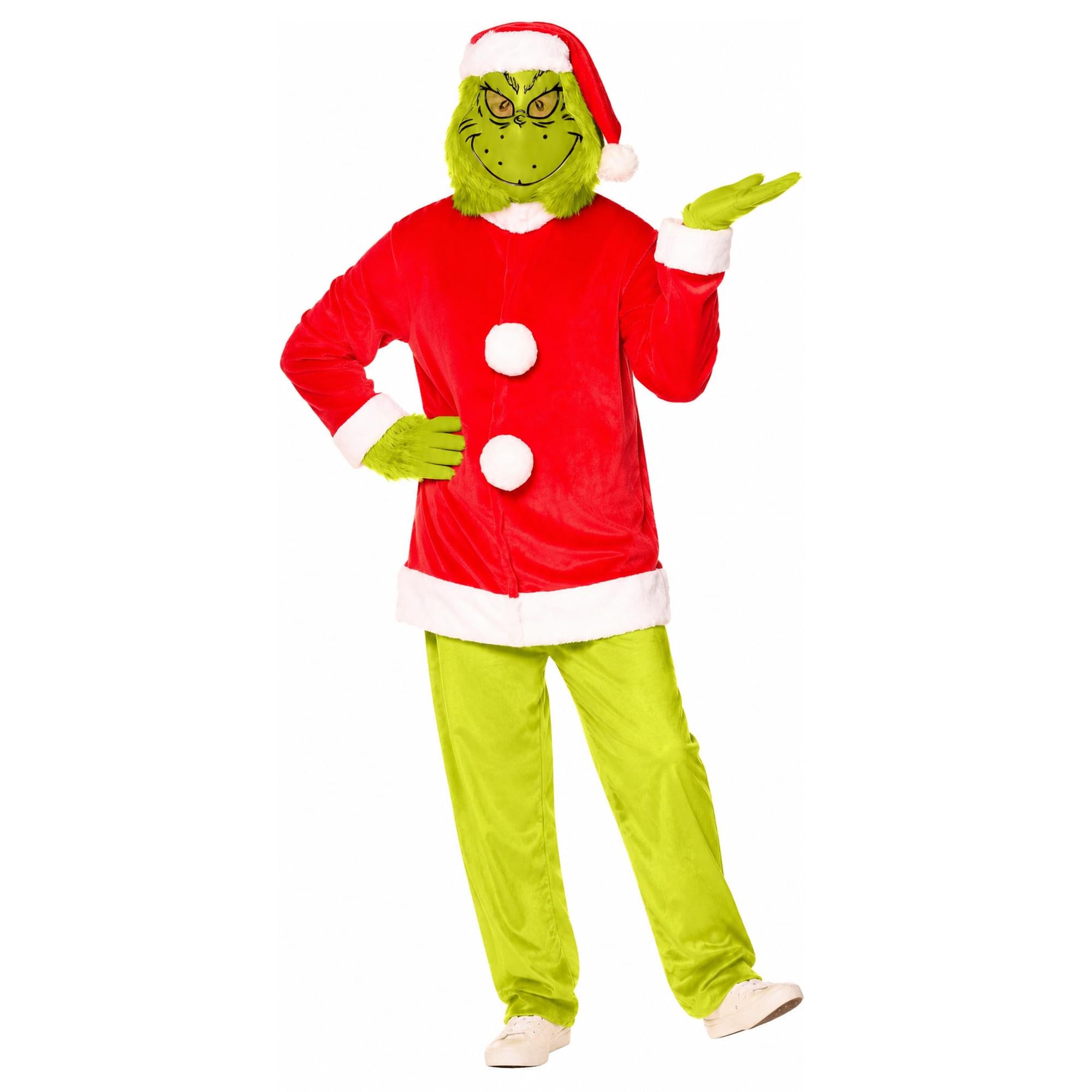 Dr. Seuss Santa Grinch Adult Costume | Large
