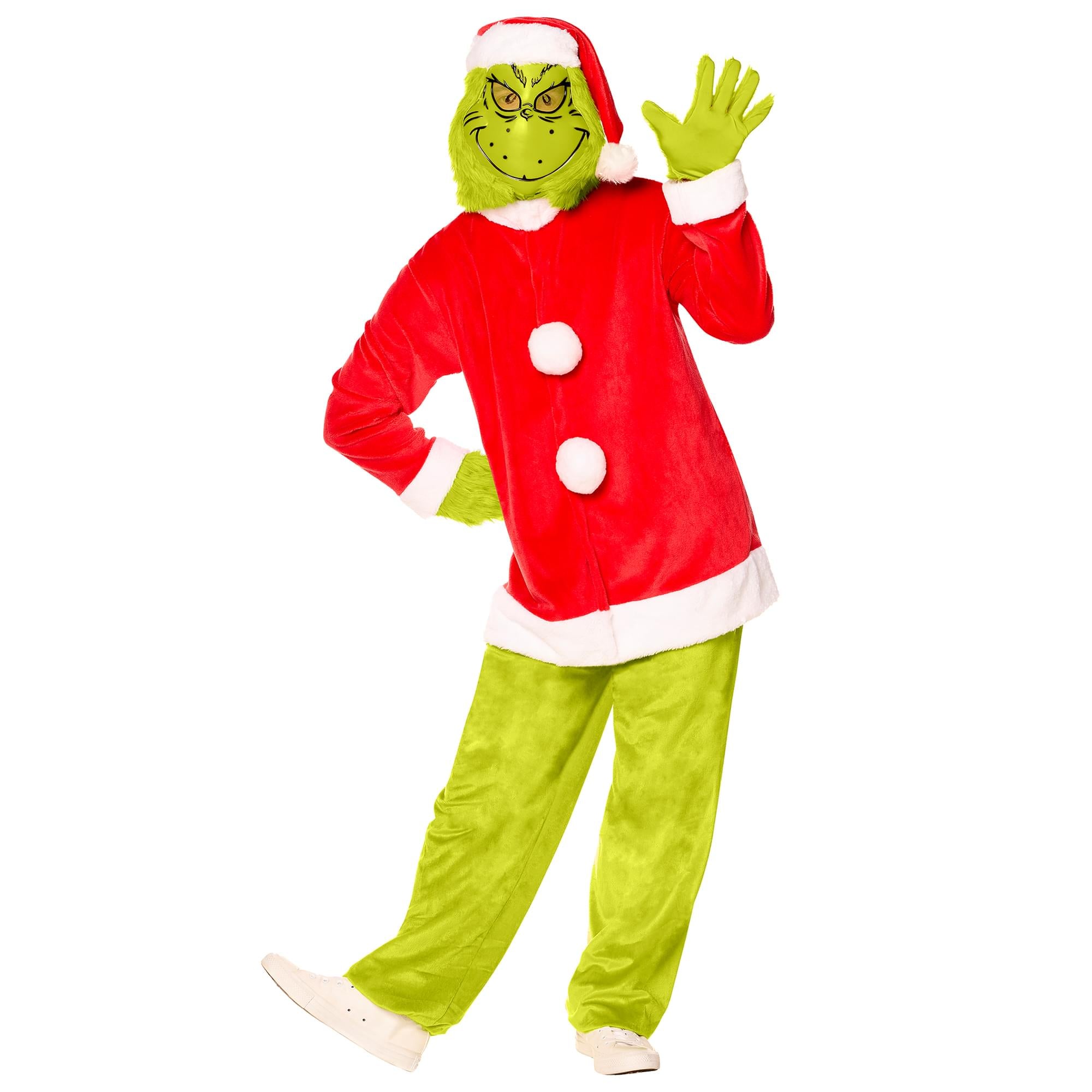 Dr. Seuss Santa Grinch Adult Costume | Large