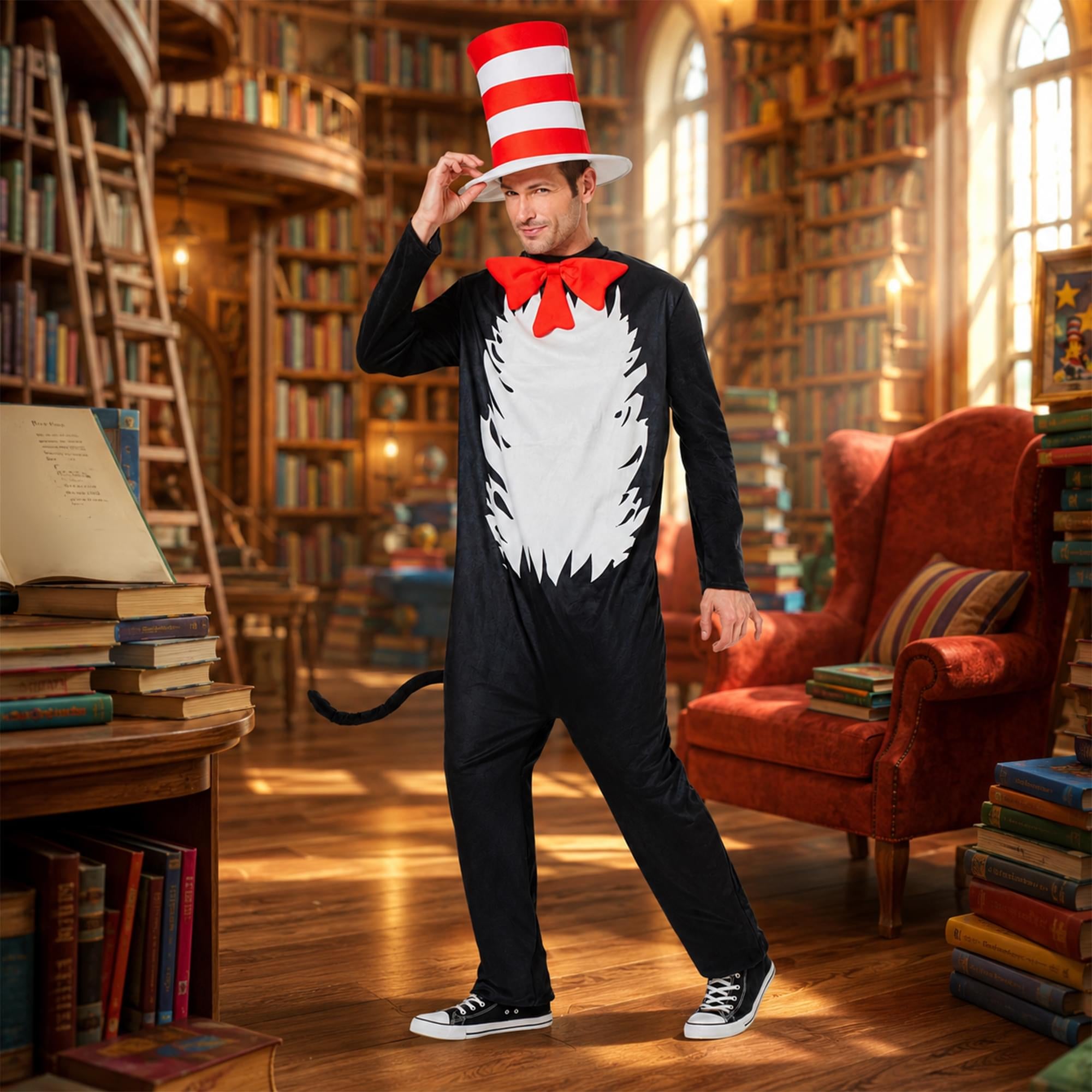 Dr Seuss Cat In The Hat Adult Costume
