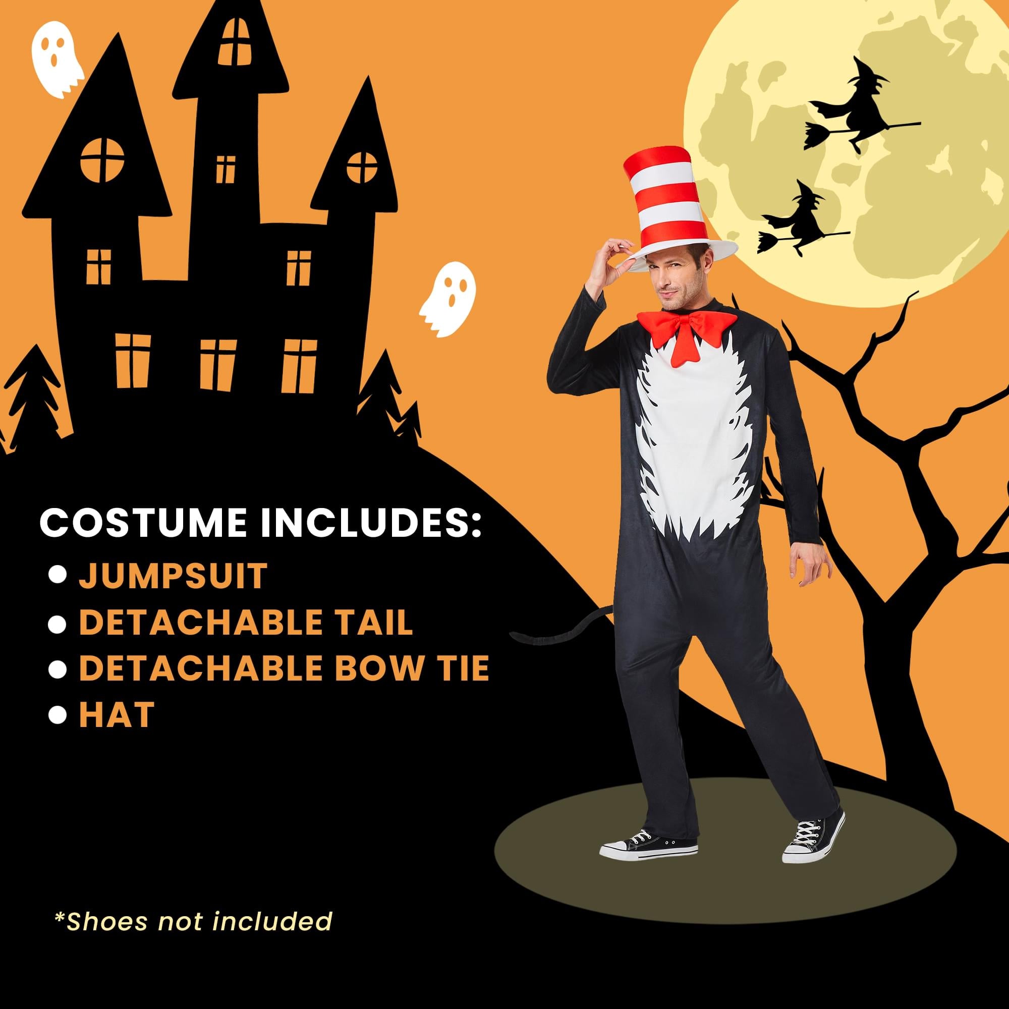 Dr Seuss Cat In The Hat Adult Costume
