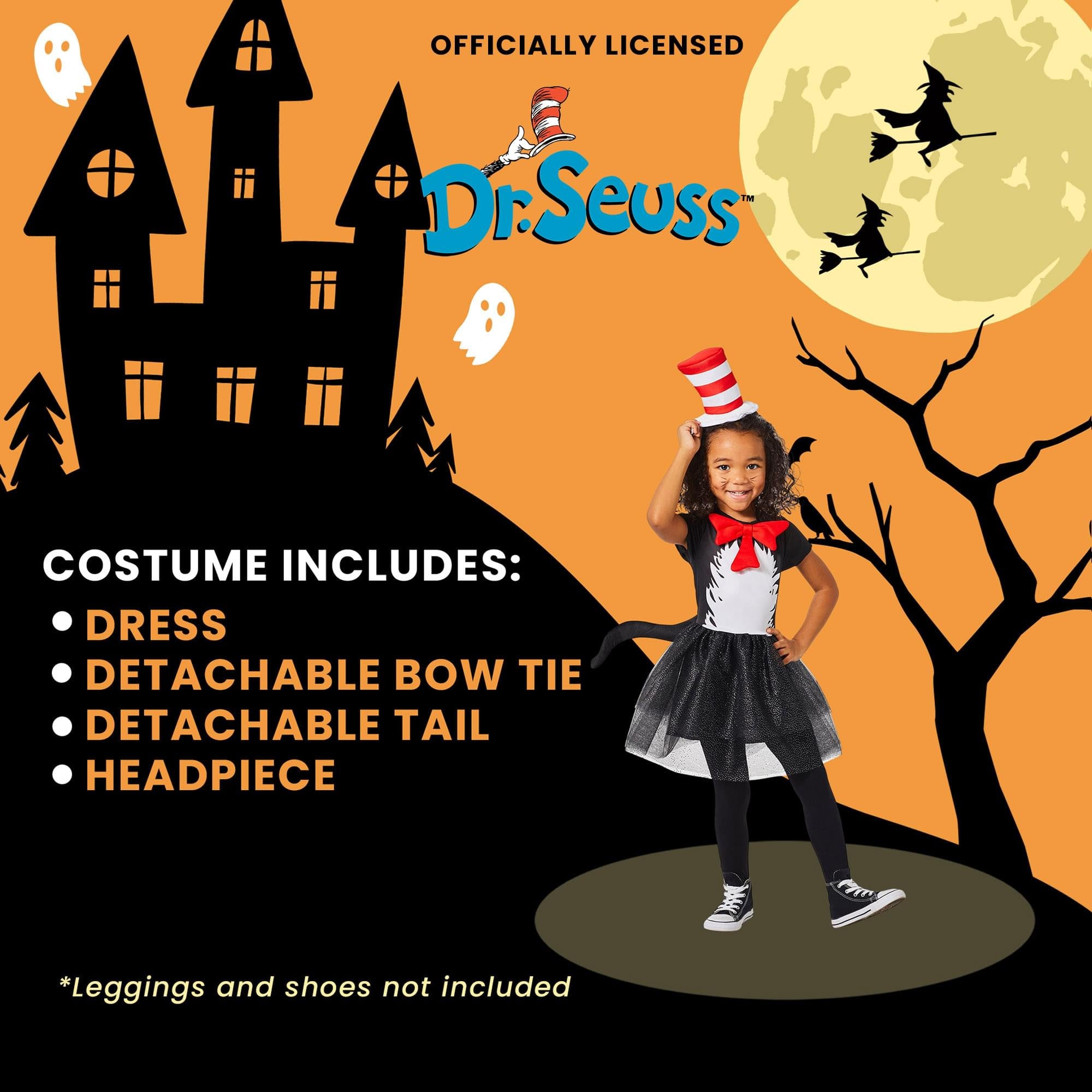 Dr Seuss Cat In The Hat Dress Toddler Costume